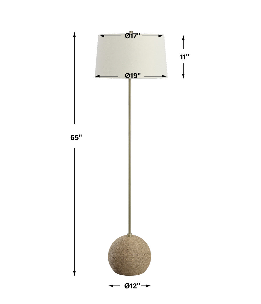 Uttermost Captiva Brass Floor Lamp