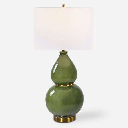 Gourd Green Table Lamp