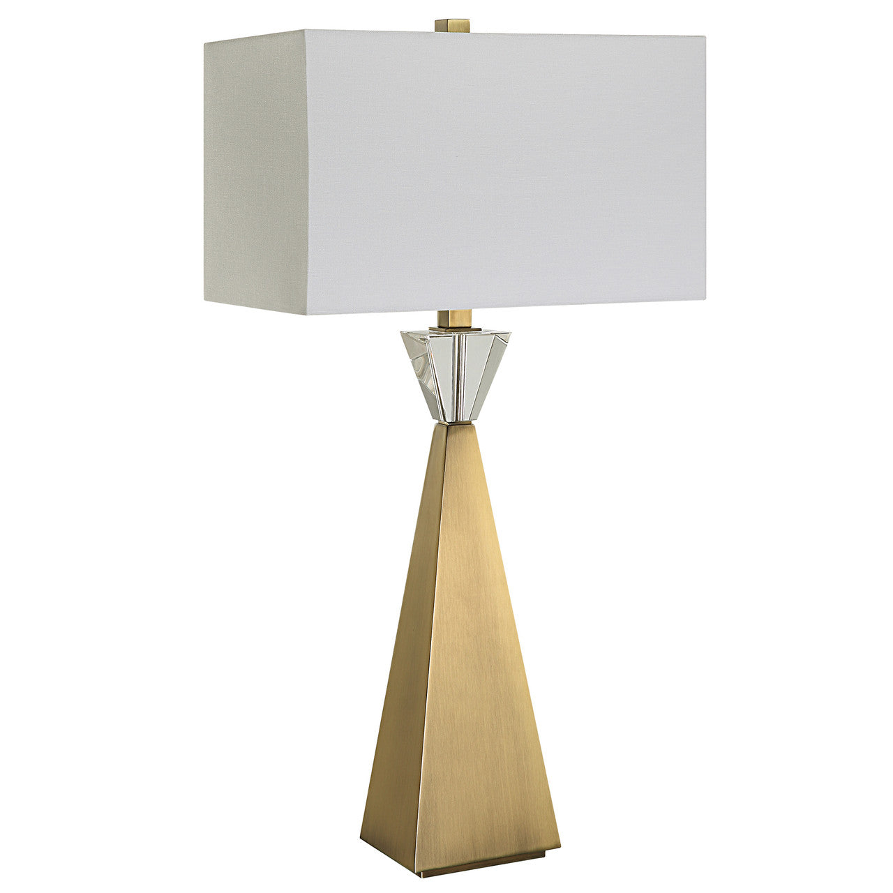 Uttermost Arete Modern Brass Table Lamp