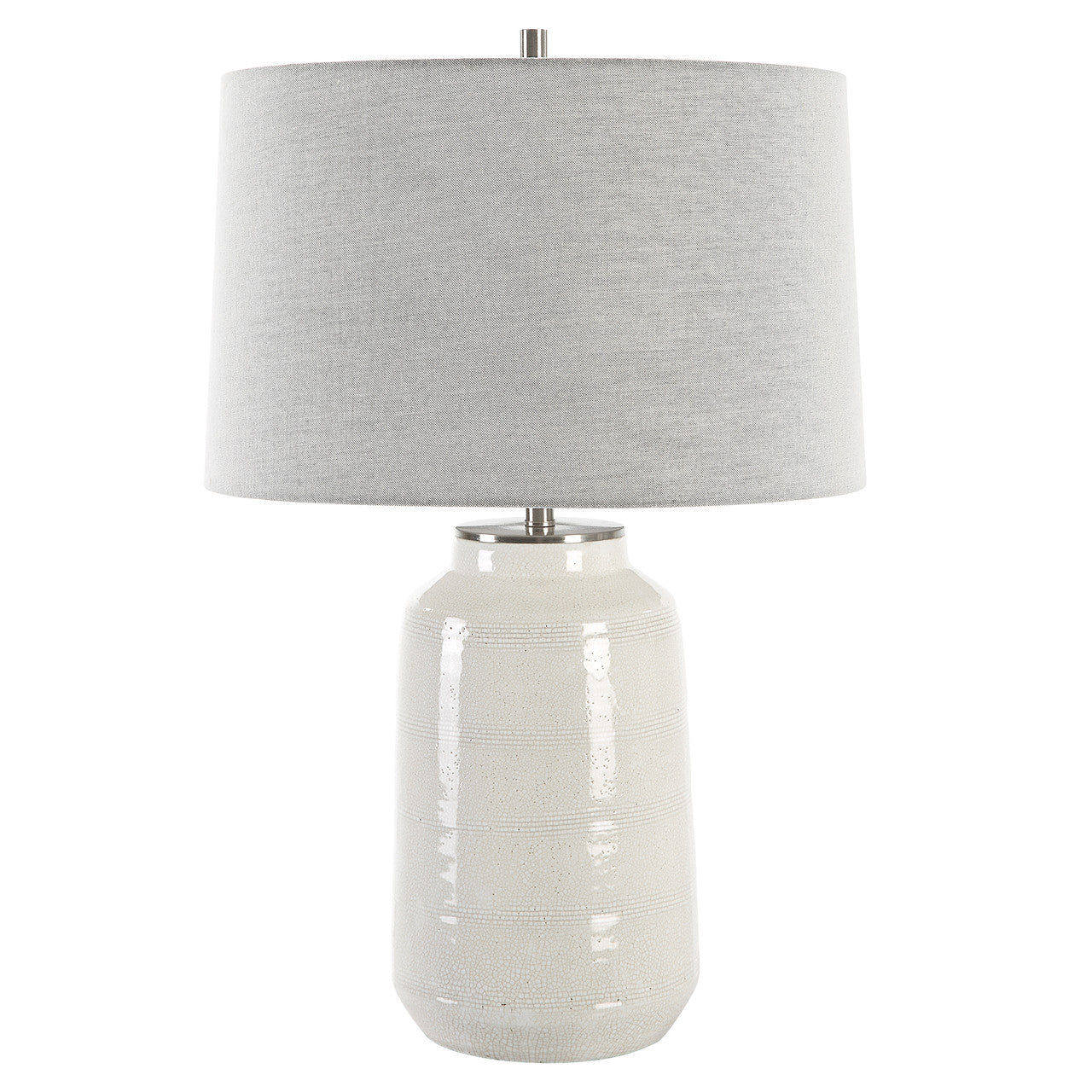 Uttermost Odawa White Farmhouse Table Lamp | Zin Home – zinhome