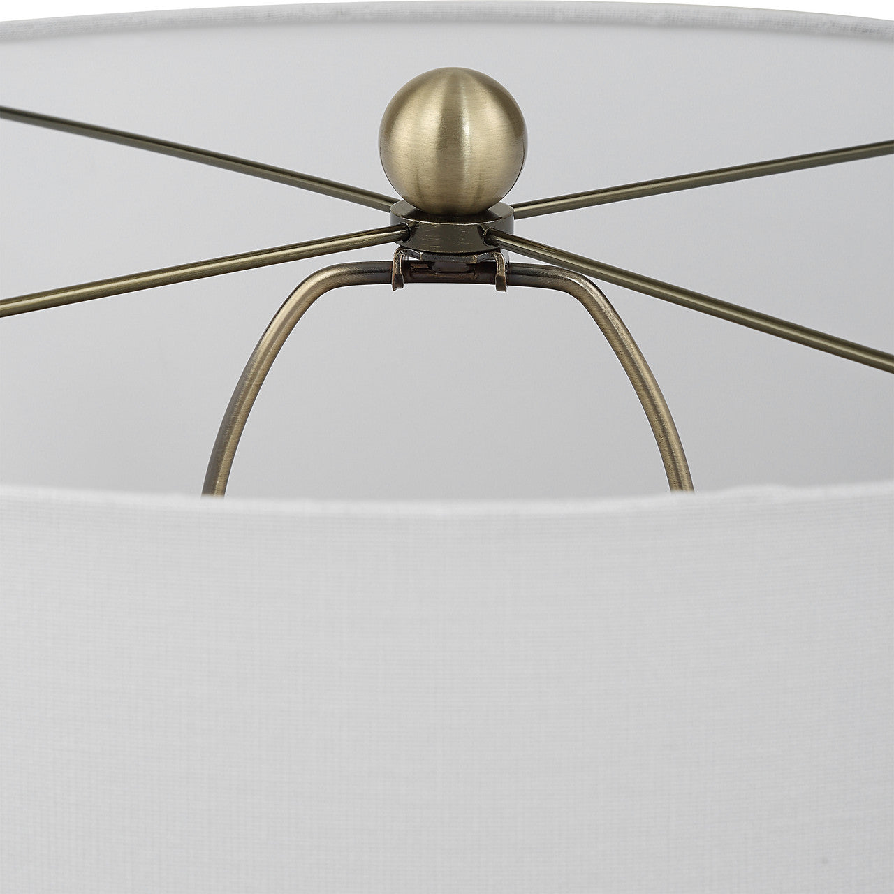 Uttermost Graphite Ribbed Table Lamp