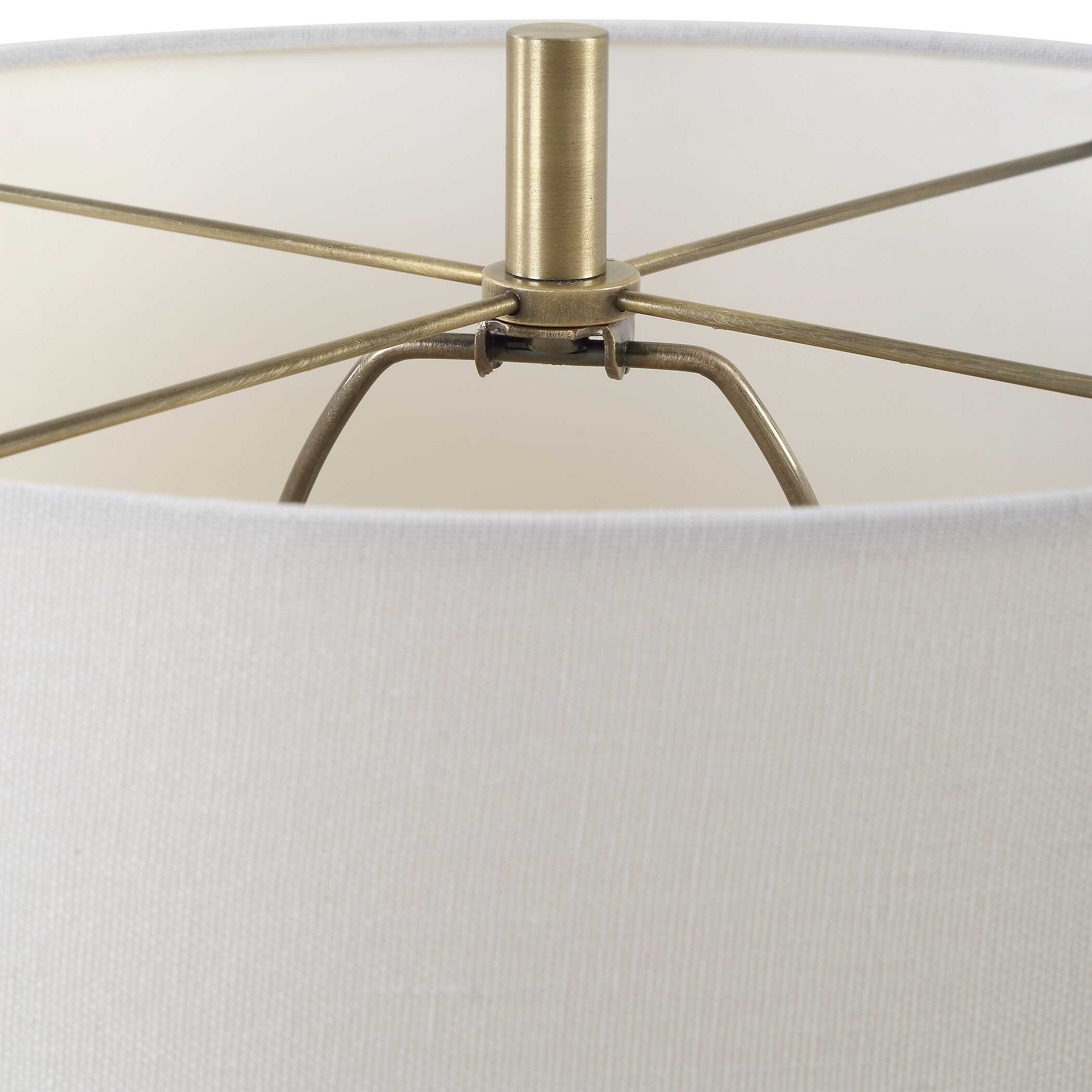 Edgemont Cream Marble Table Lamp