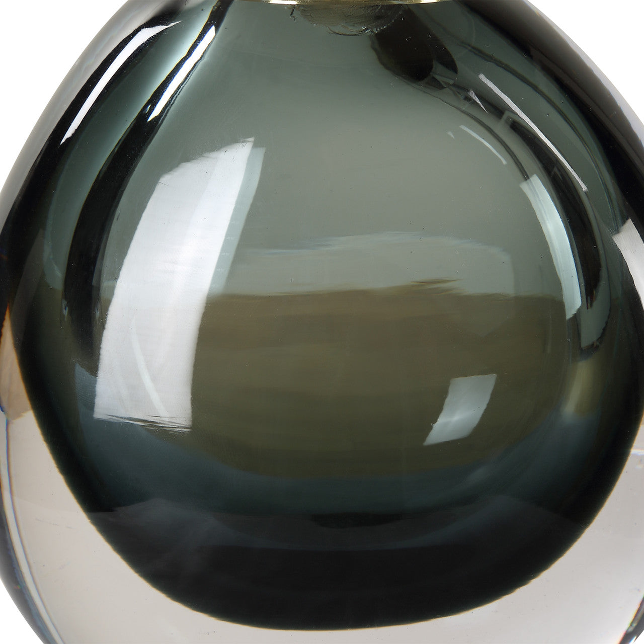 Uttermost Enigma Teal Blue Glass Buffet Lamp
