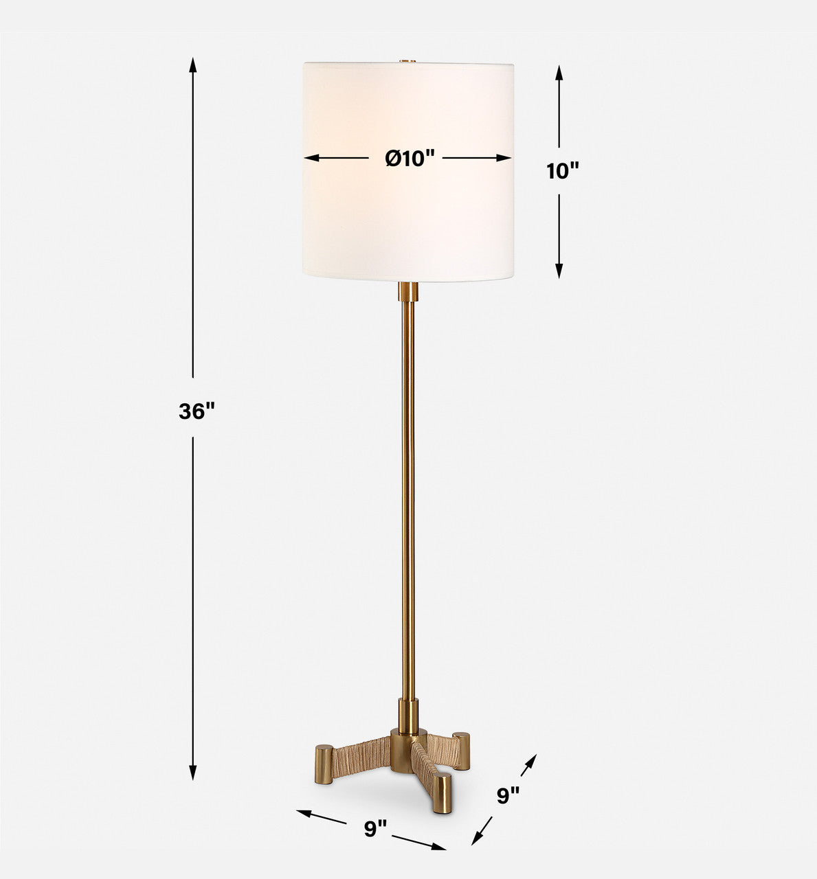 Uttermost Lautoka Brass Buffet Lamp