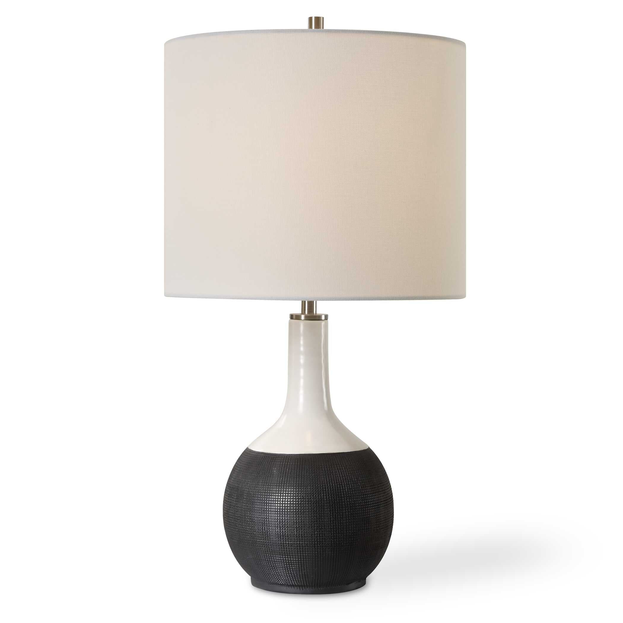 Charnwood Round Matte Black Table Lamp