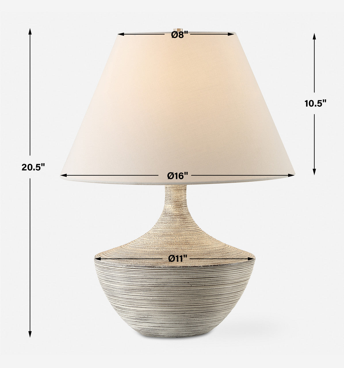 Uttermost Carafe Ceramic Table Lamp