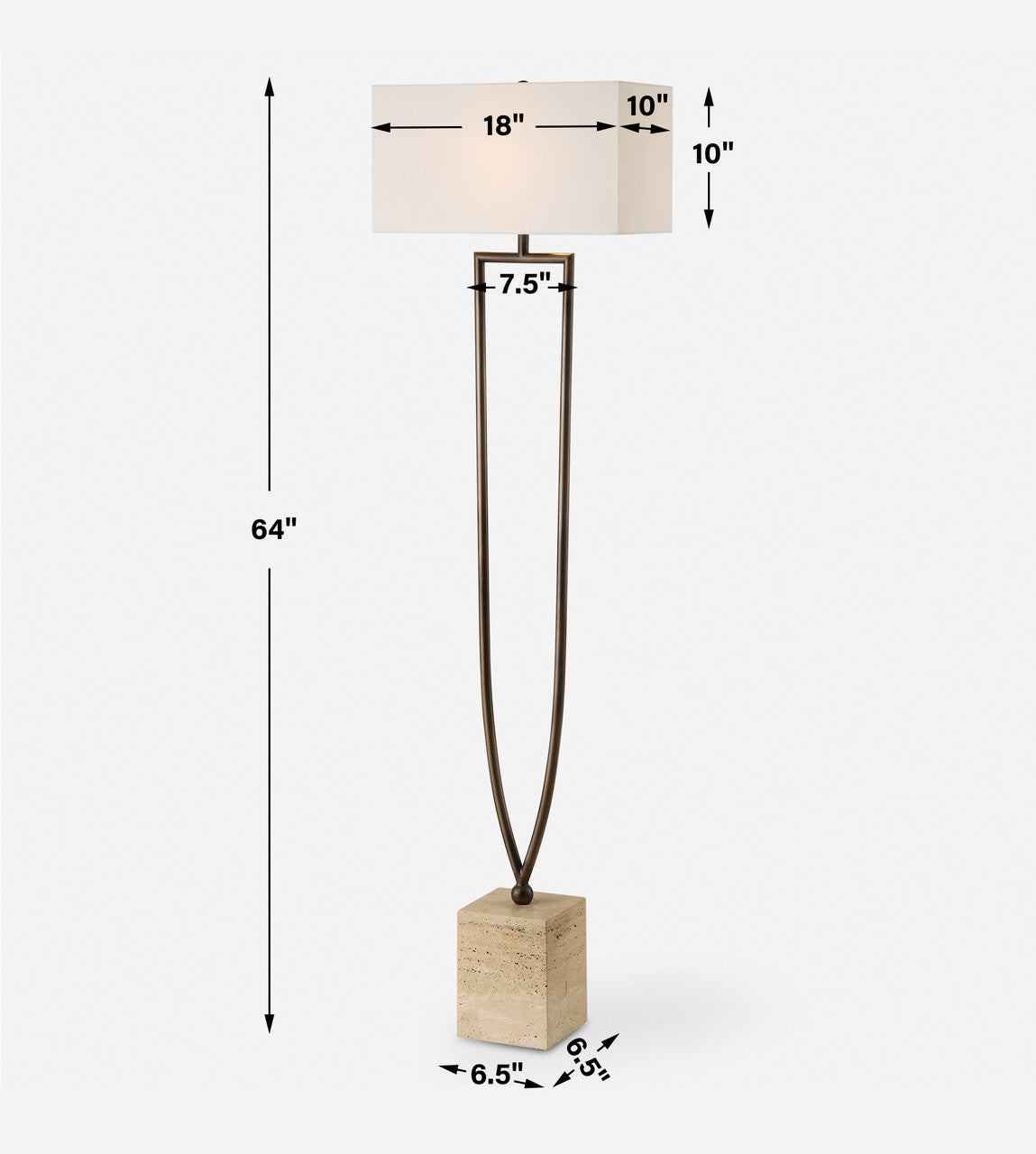 Uttermost Fork In The Road Floor Lamp