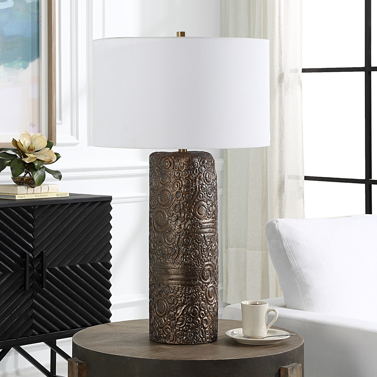 Uttermost Malaga Brass Table Lamp