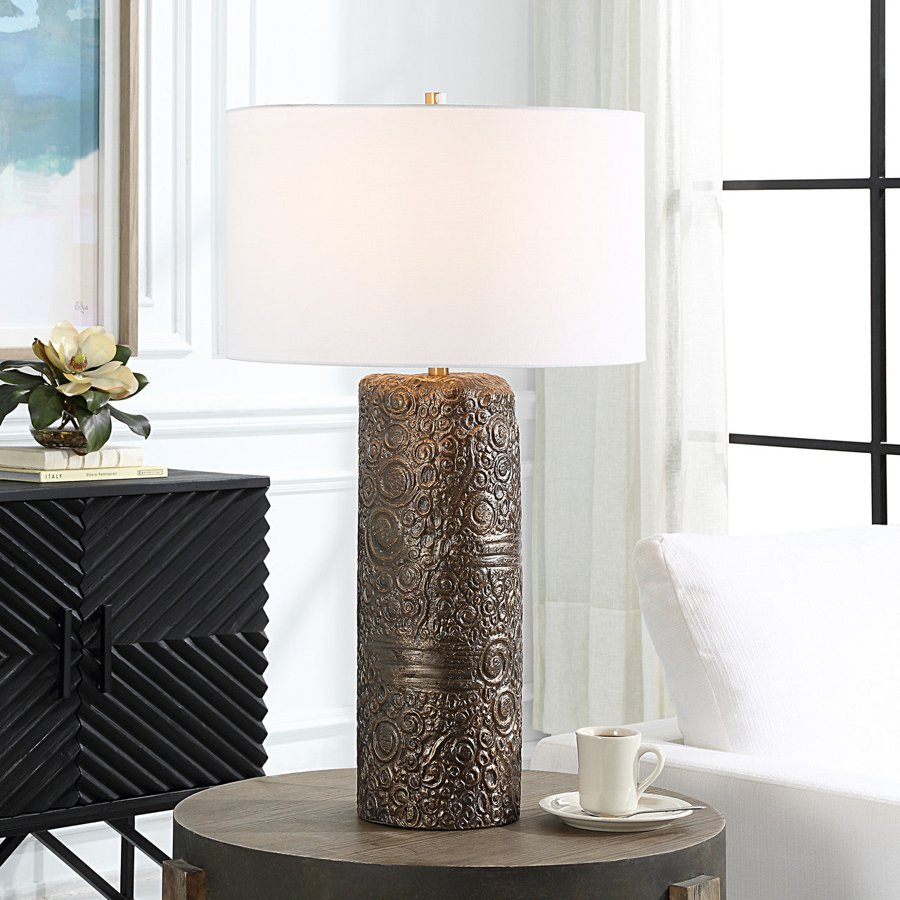 Uttermost Malaga Brass Table Lamp