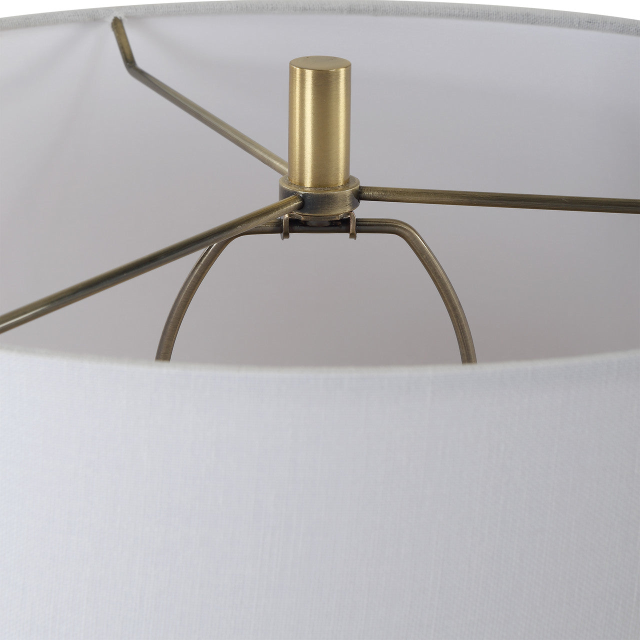 Uttermost Meltdown Ivory Teal Table Lamp