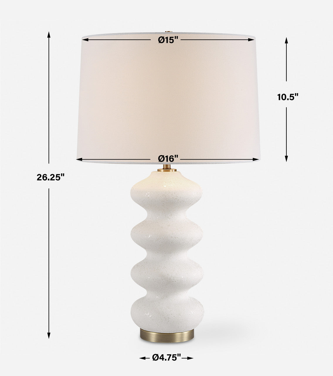 Uttermost Liora White Table Lamp