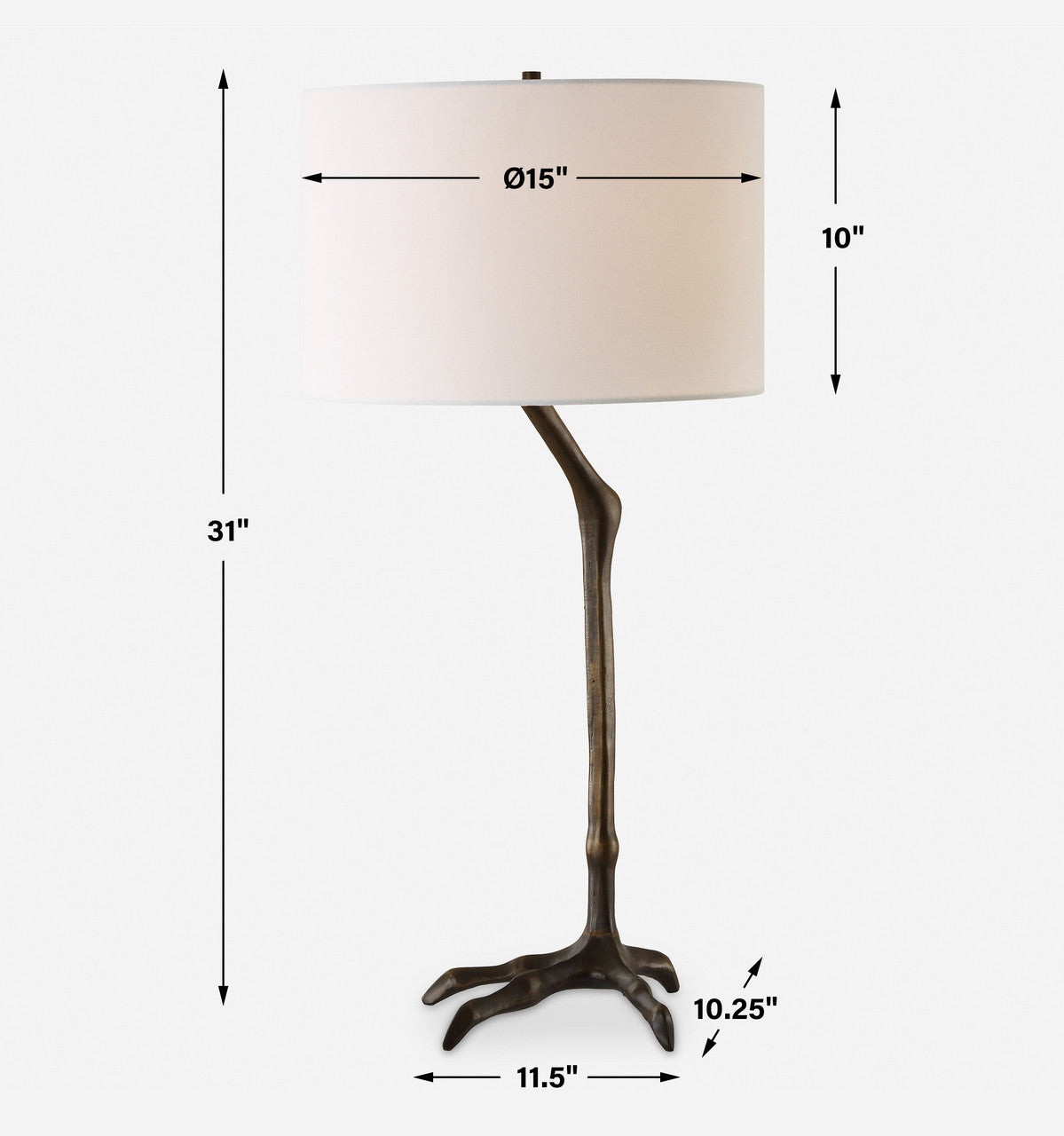Uttermost Perch Bird-Leg Table Lamp