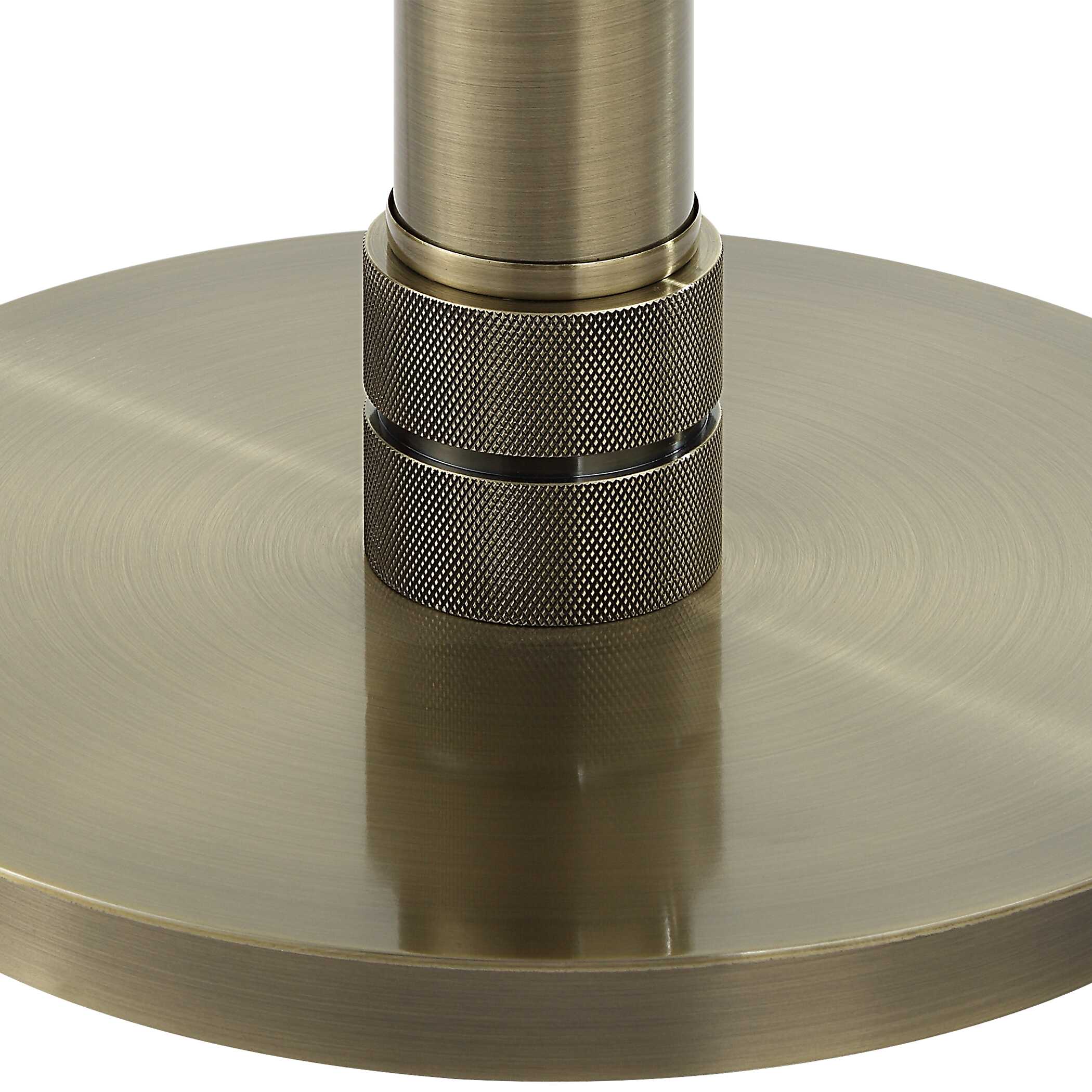 Ingleby Round Antique Brass Floor Lamp