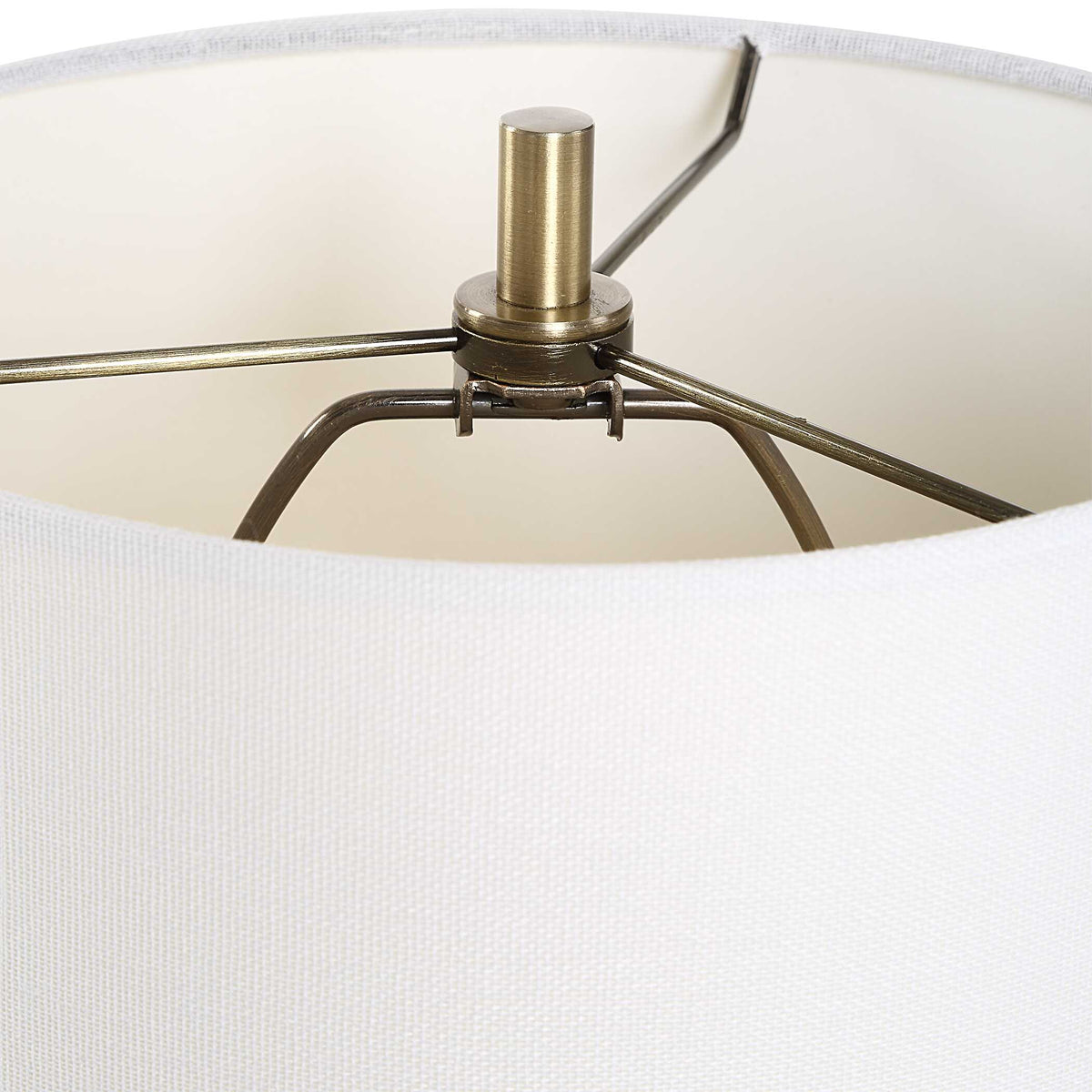 Dunkeld Round Antique Brass Buffet Lamp