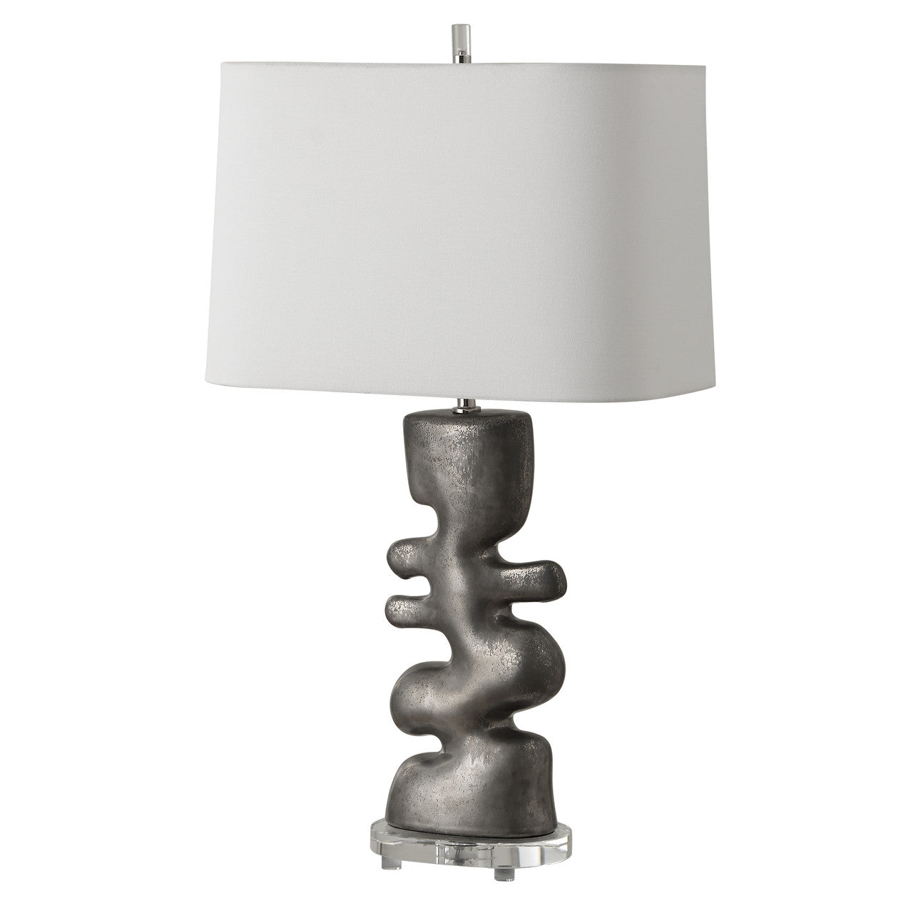 Uttermost Free Flowing Nickel Table Lamp