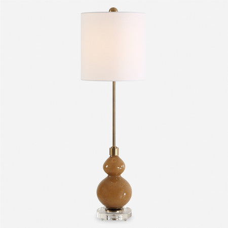 Sienna Caramel Glass Buffet Lamp