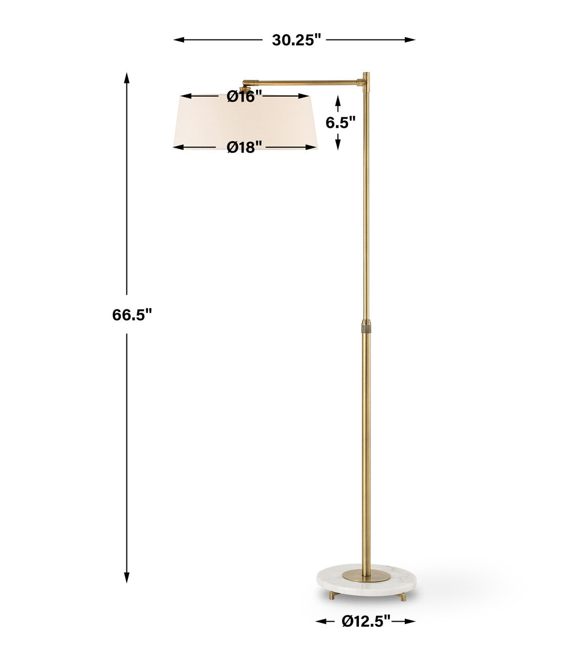 Uttermost Branch Out Brass Floor Lamp