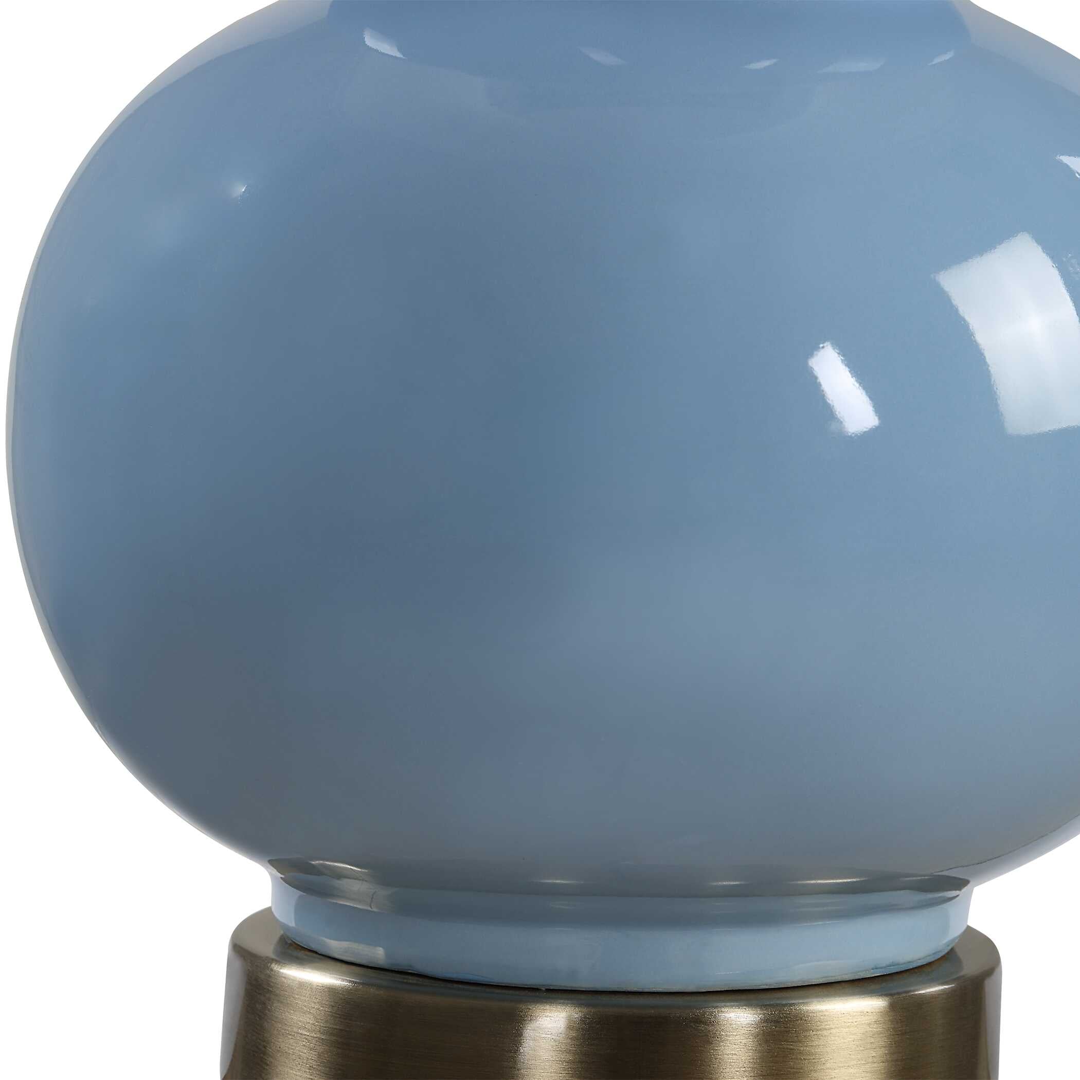 Kenmare Blue Ceramic Table Lamp | Zin Home