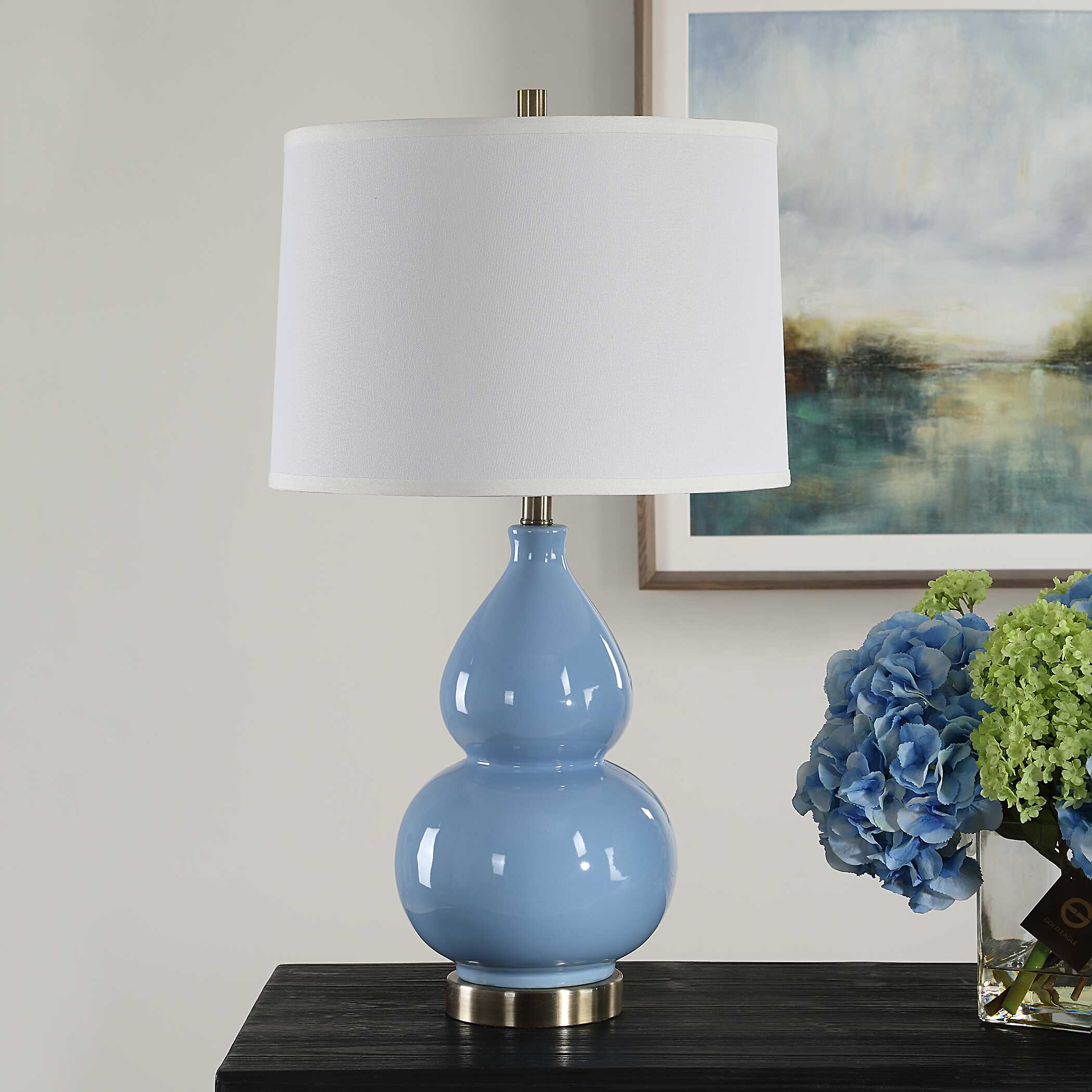Kenmare Blue Ceramic Table Lamp