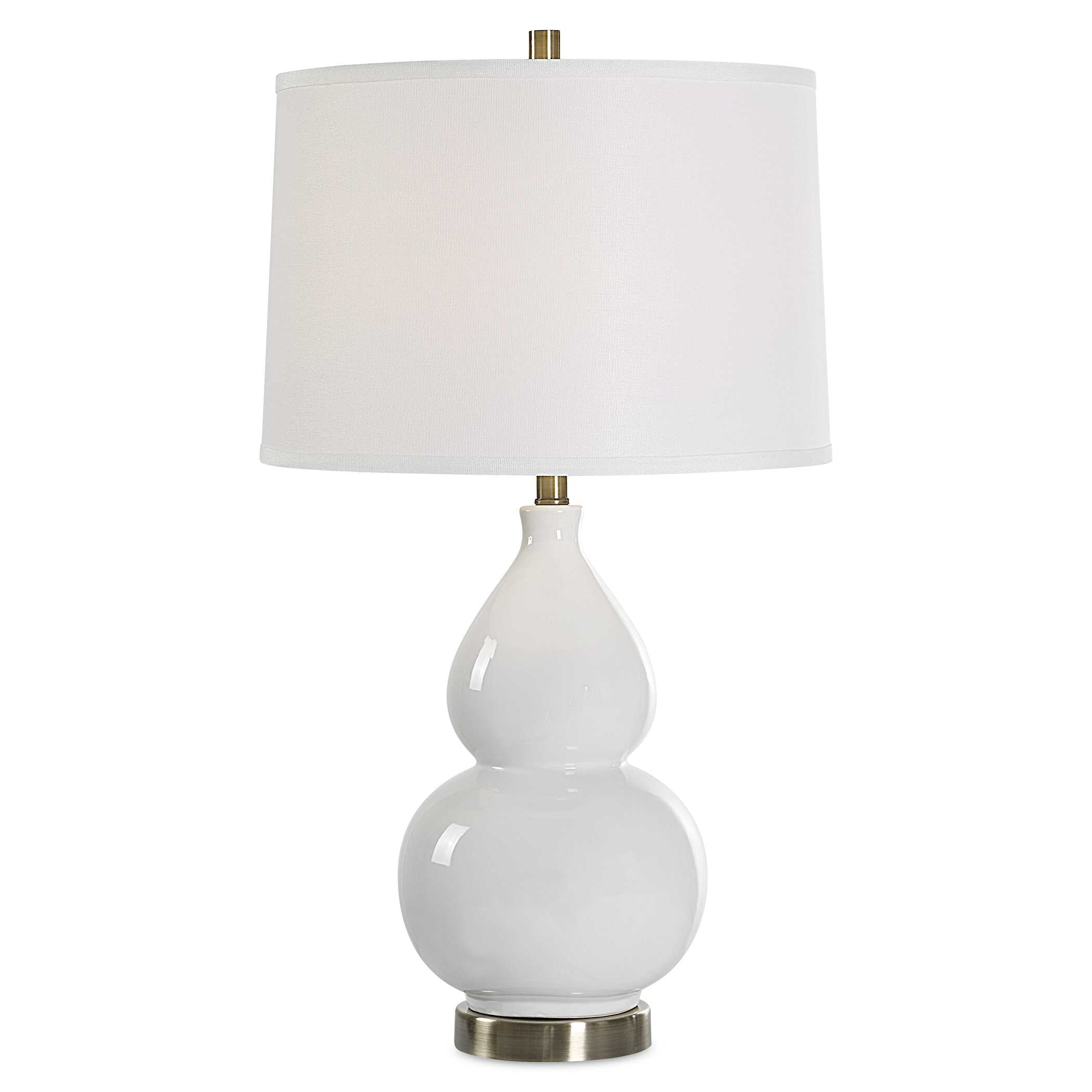 Lochwood White Ceramic Table Lamp