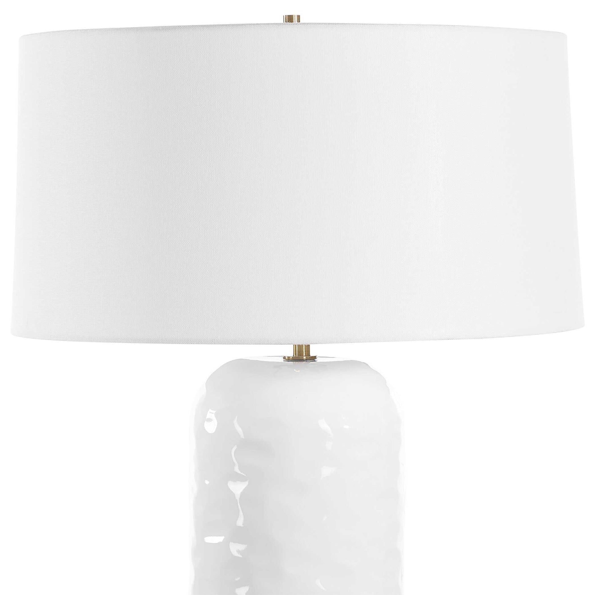 Uttermost Iona White Glaze Table Lamp