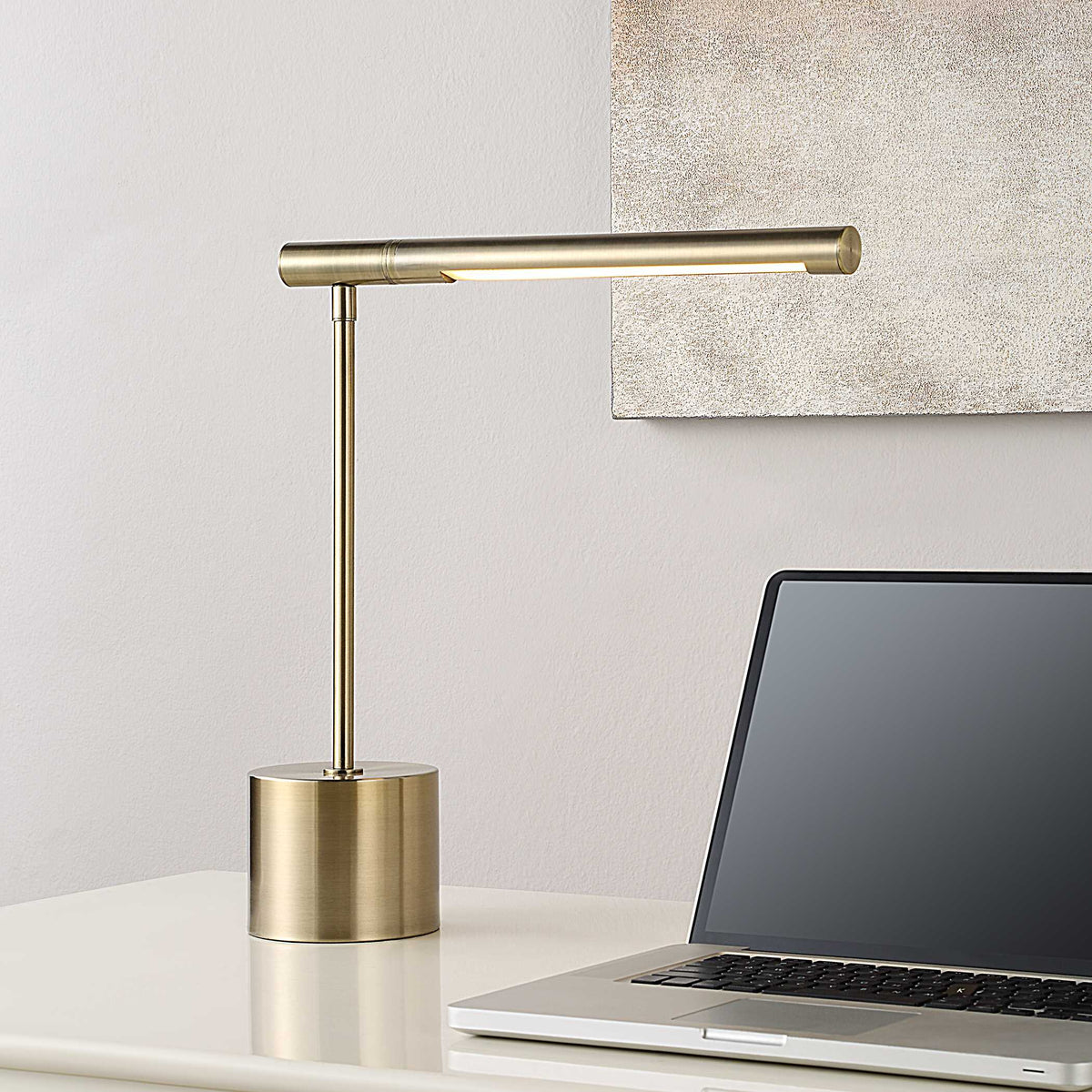 Nettleton Antique Brass Desk Lamp