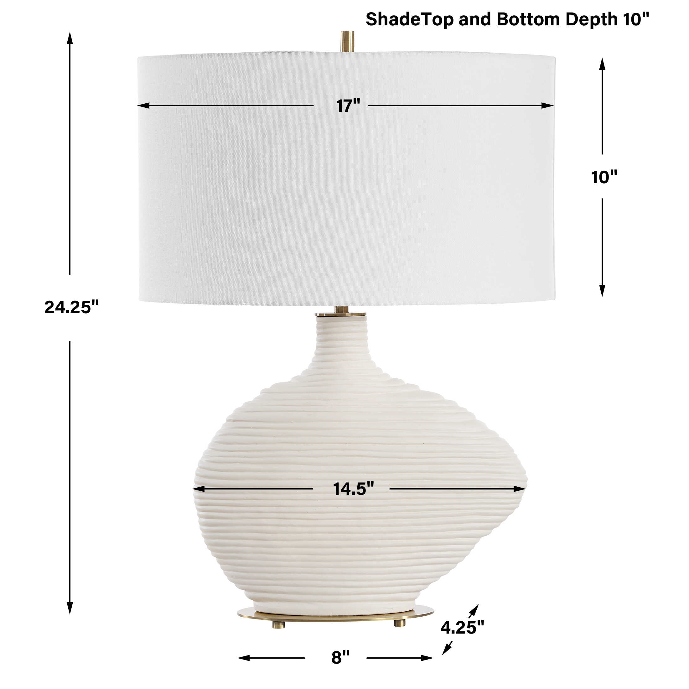 Uttermost Duostacked Ceramic Table Lamp