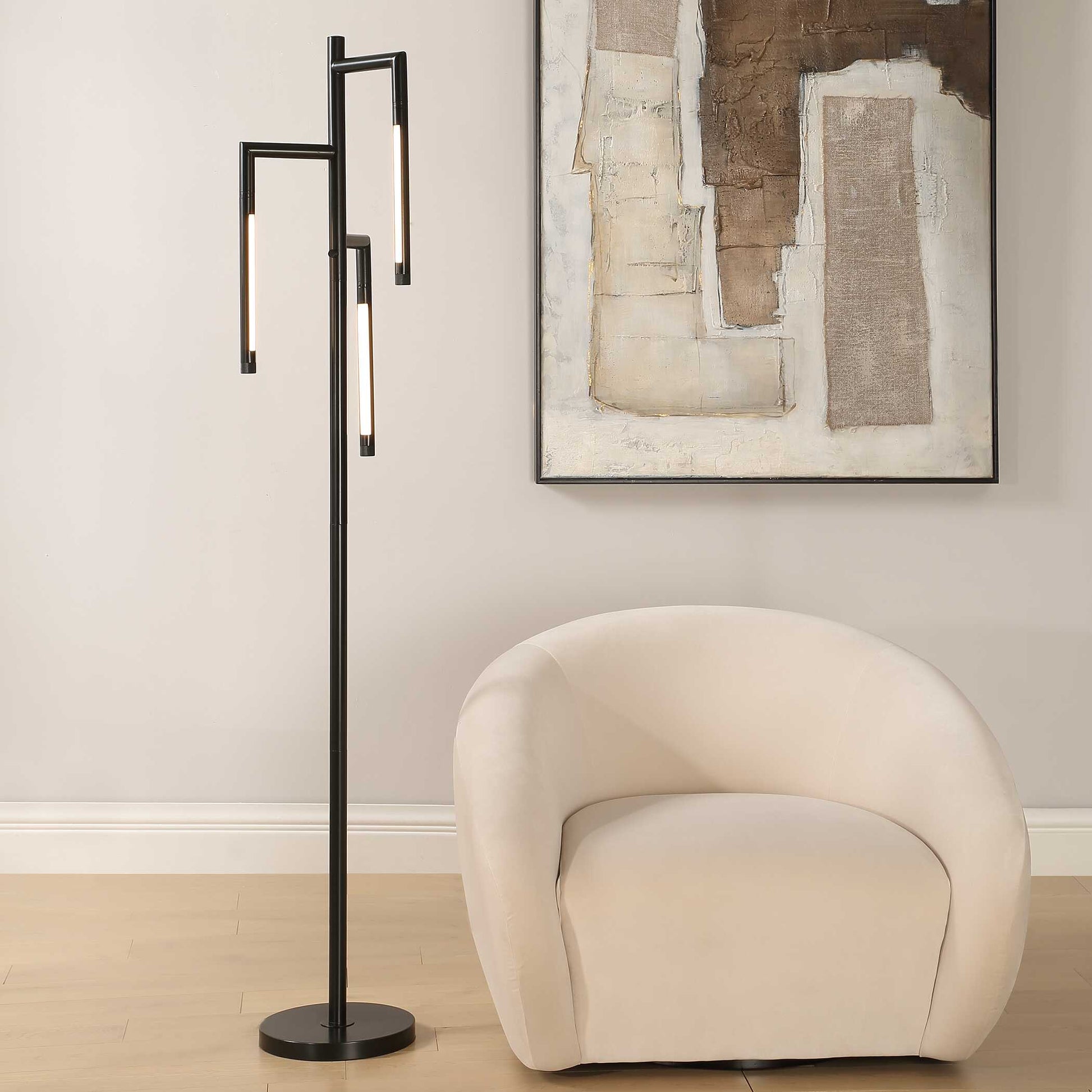 Marbury Black Floor Lamp