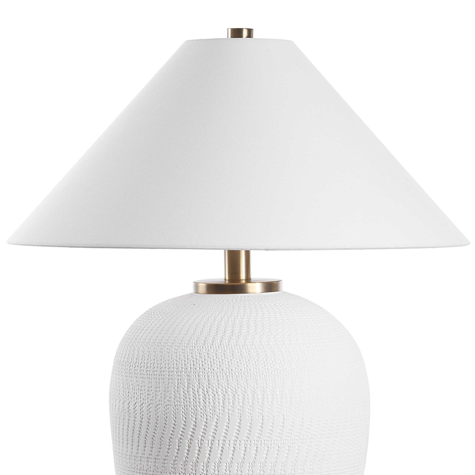 Uttermost Merriton Matt White Table Lamp