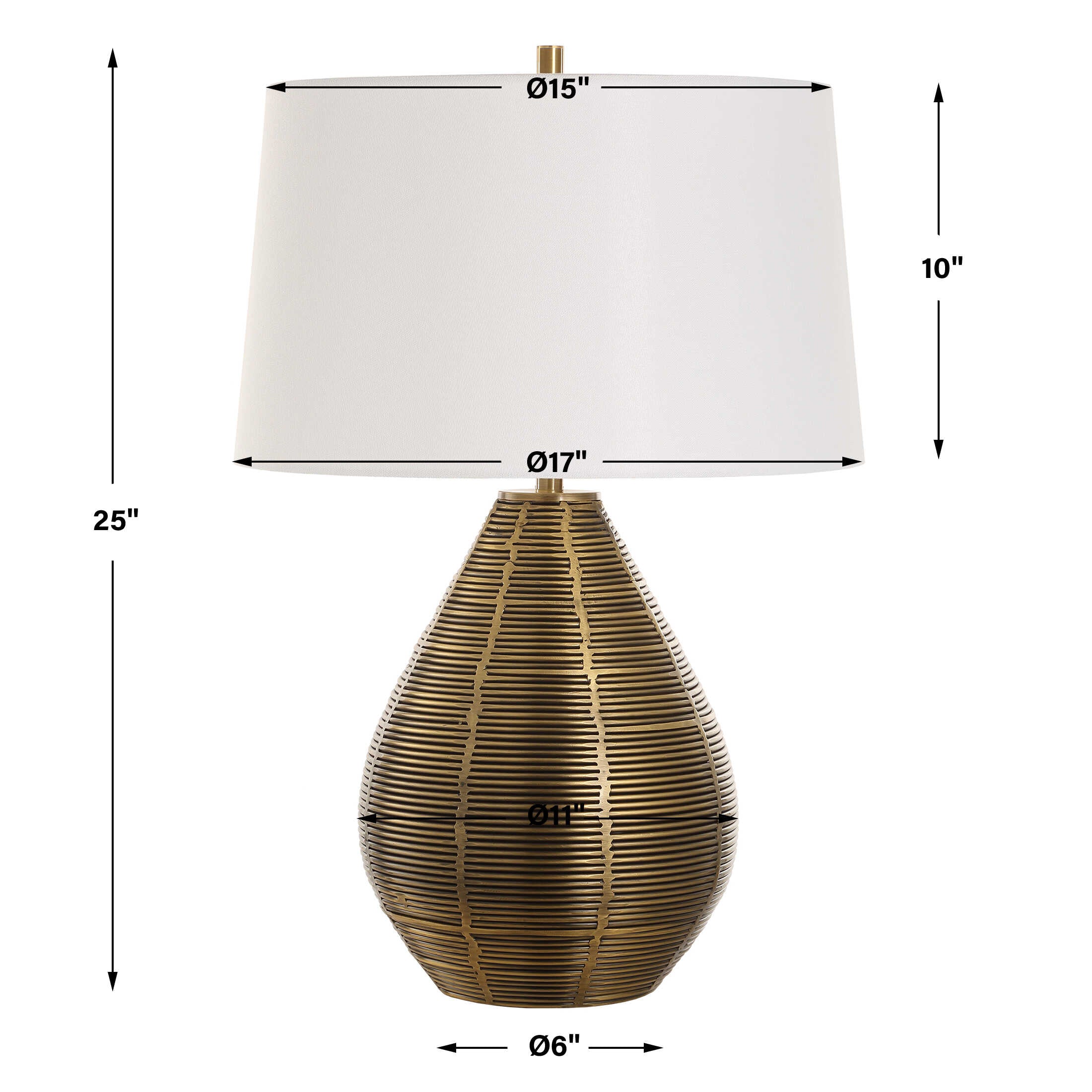 Uttermost Knowles Brass Table Lamp