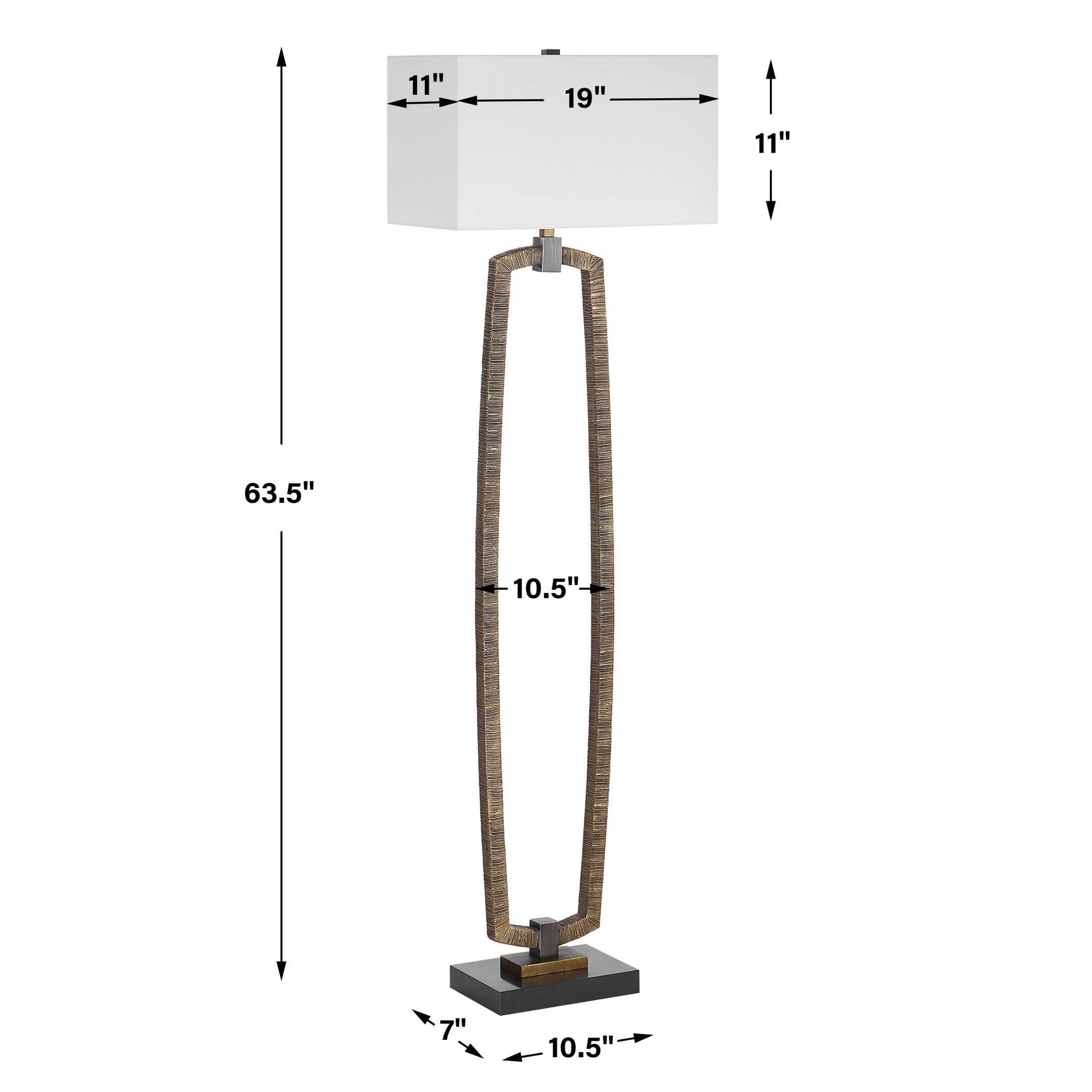 Uttermost Relic Gold Floor Lamp