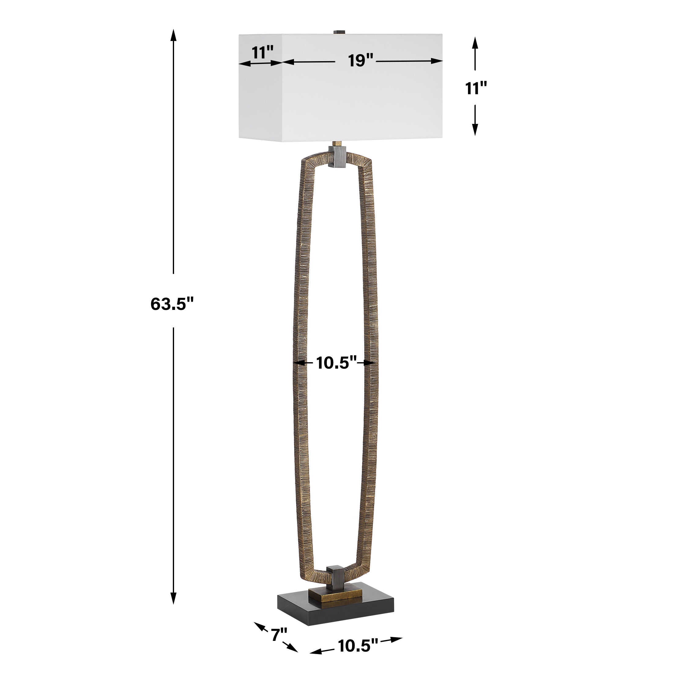 Uttermost Relic Gold Floor Lamp