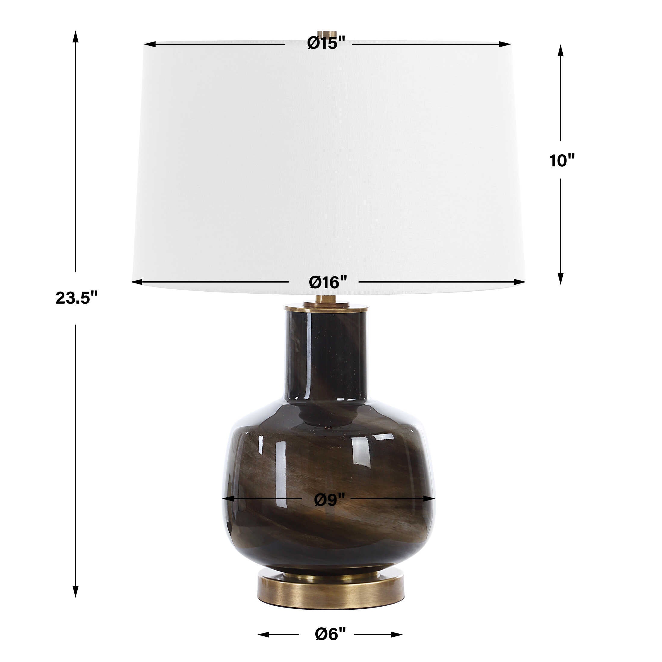 Uttermost Buchanan Charcoal Table Lamp