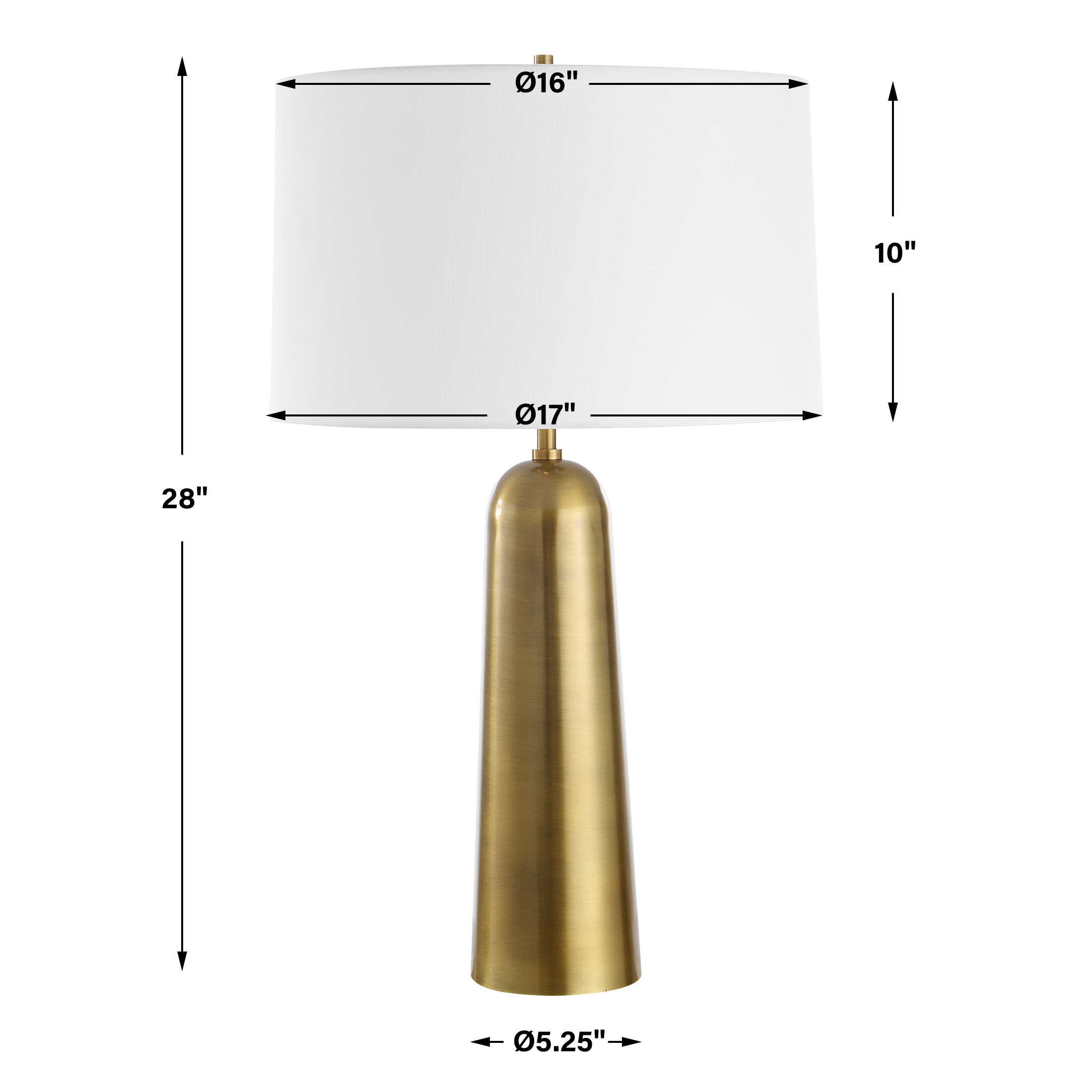Uttermost Flinchem Brass Table Lamp