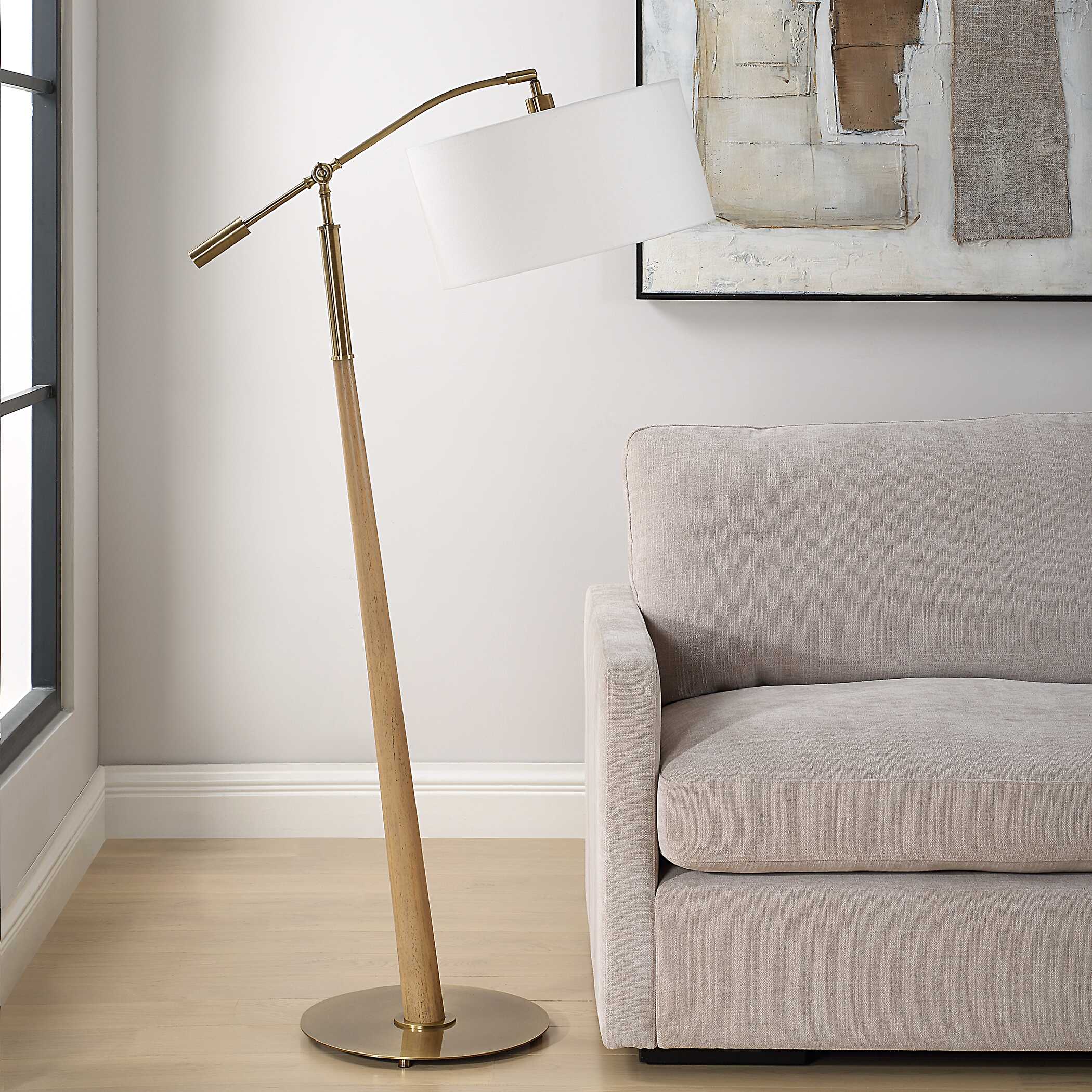 Uttermost Kennett Wooden Floor Lamp