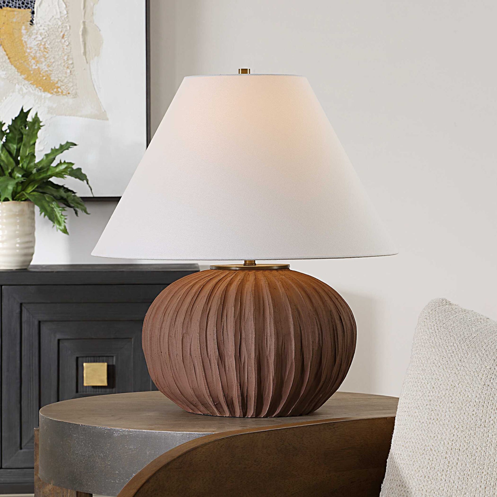 Uttermost Keoghan Terracotta Table Lamp