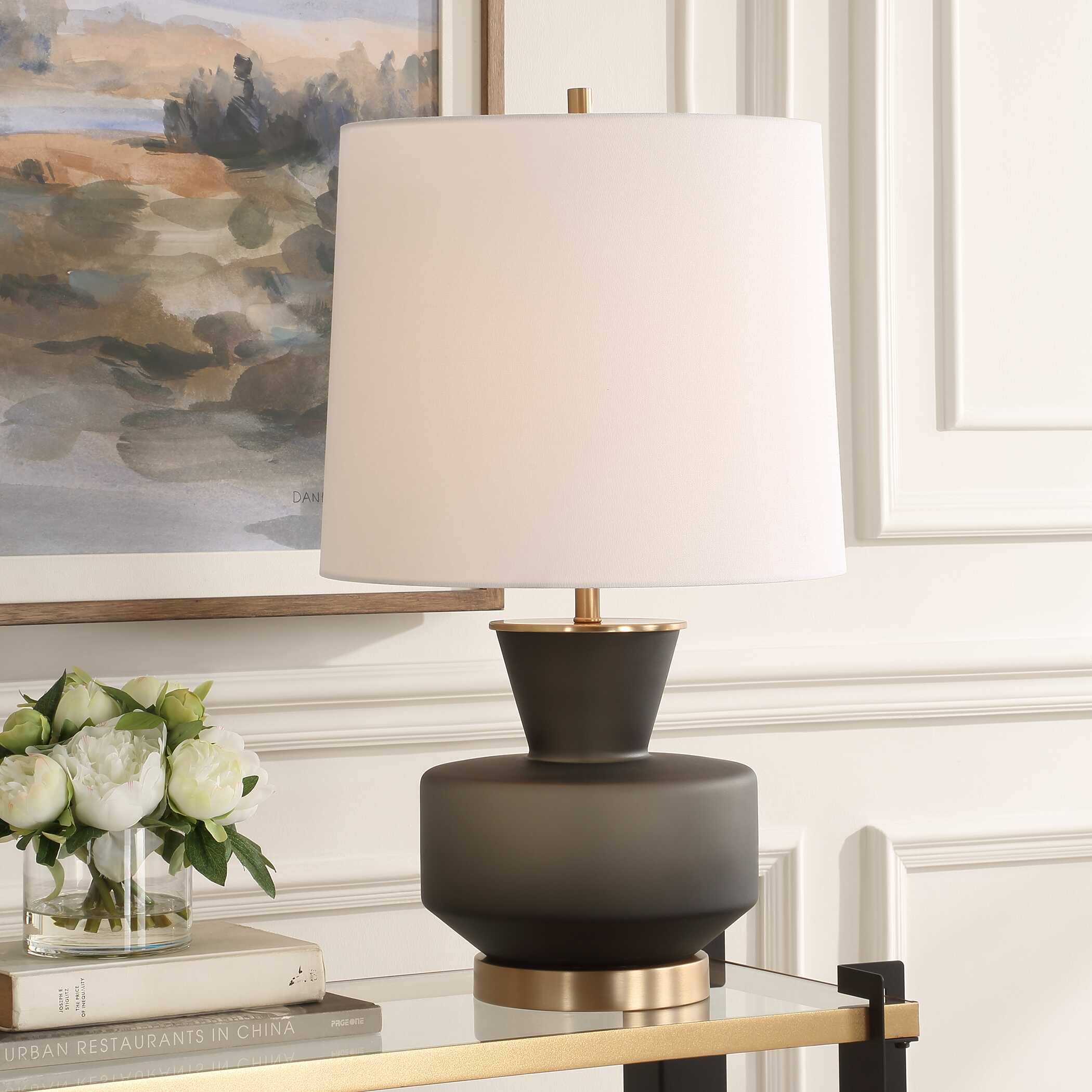 Uttermost Trentino Black Table Lamp