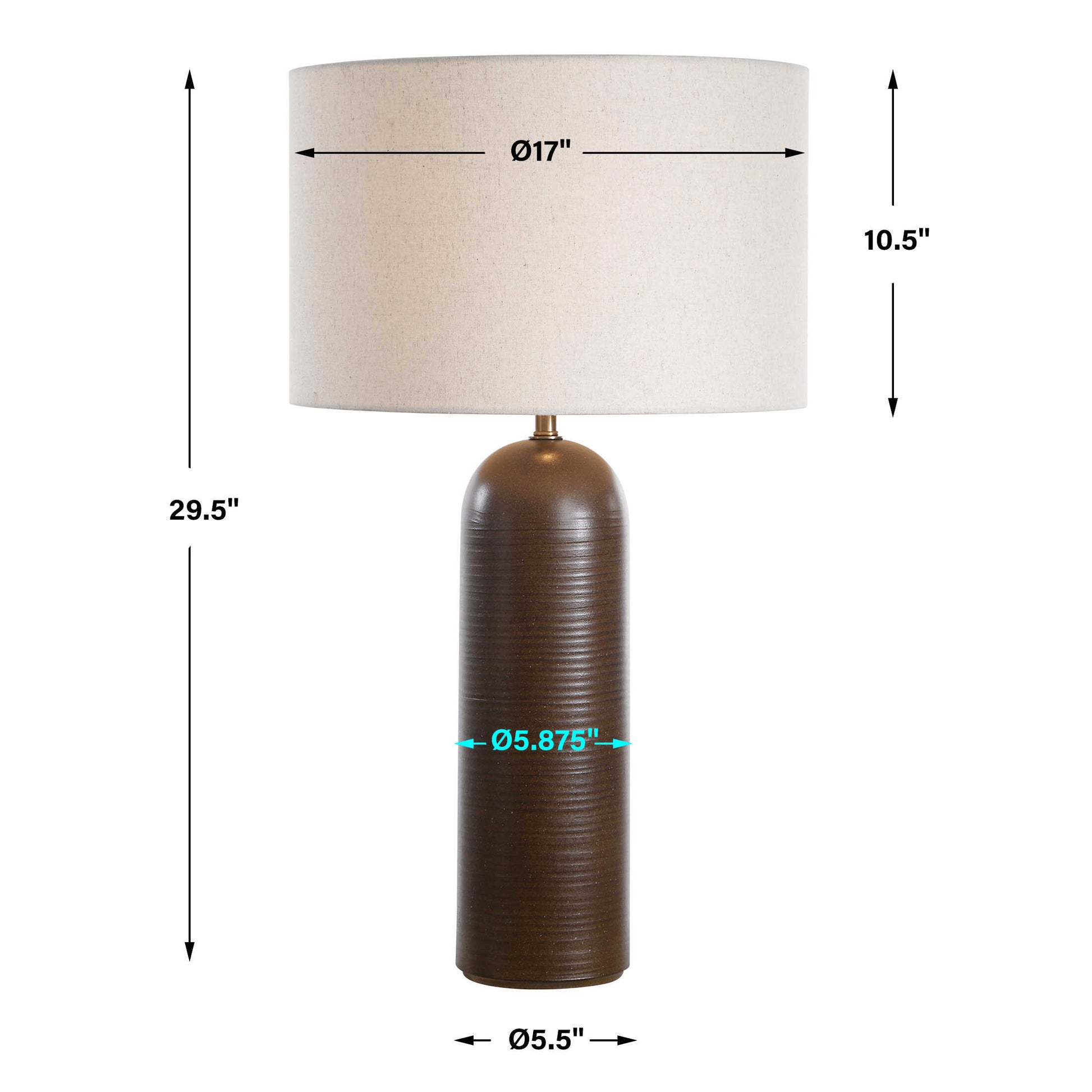 Uttermost Trexler Brown Table Lamp