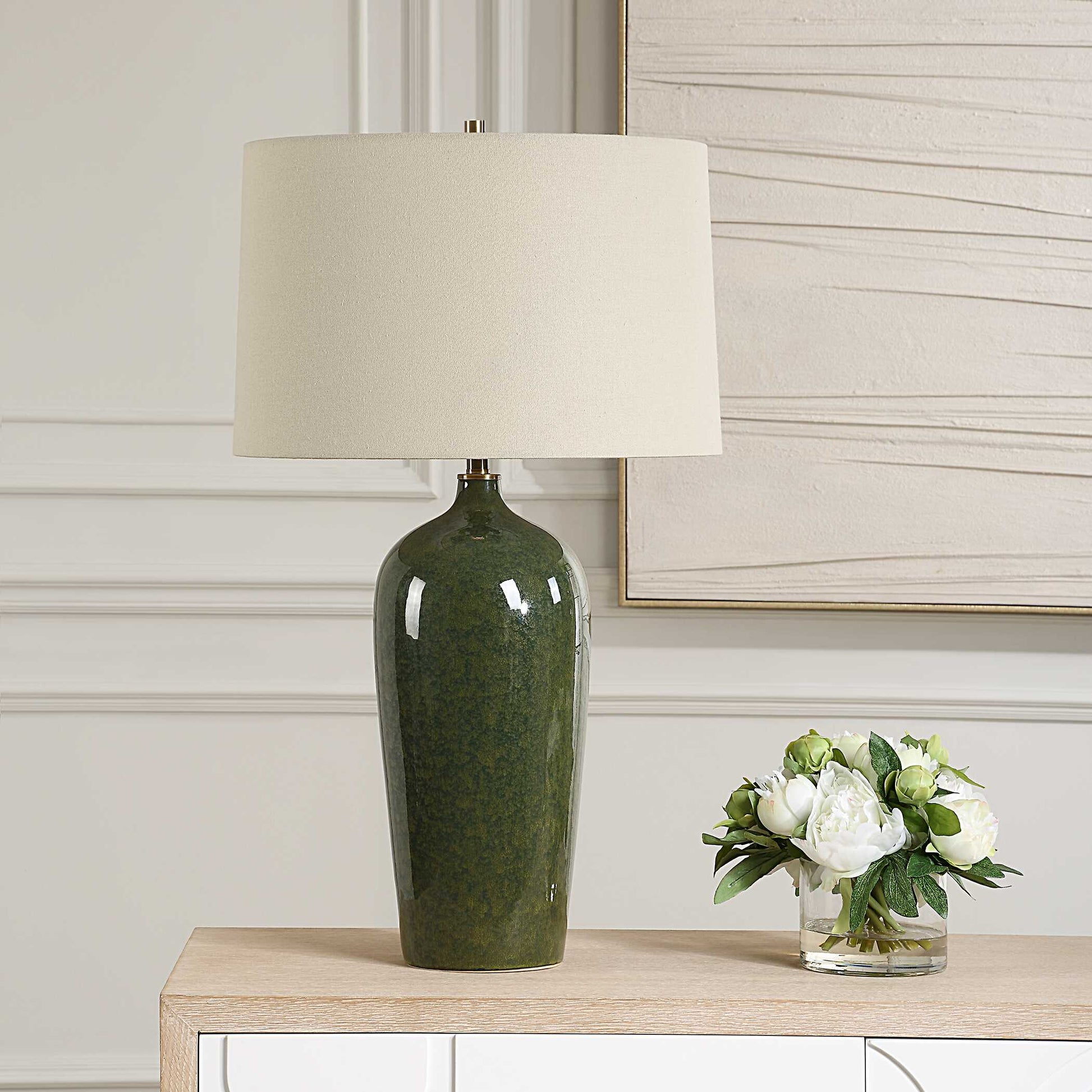 Quimby Green Ceramic Table Lamp