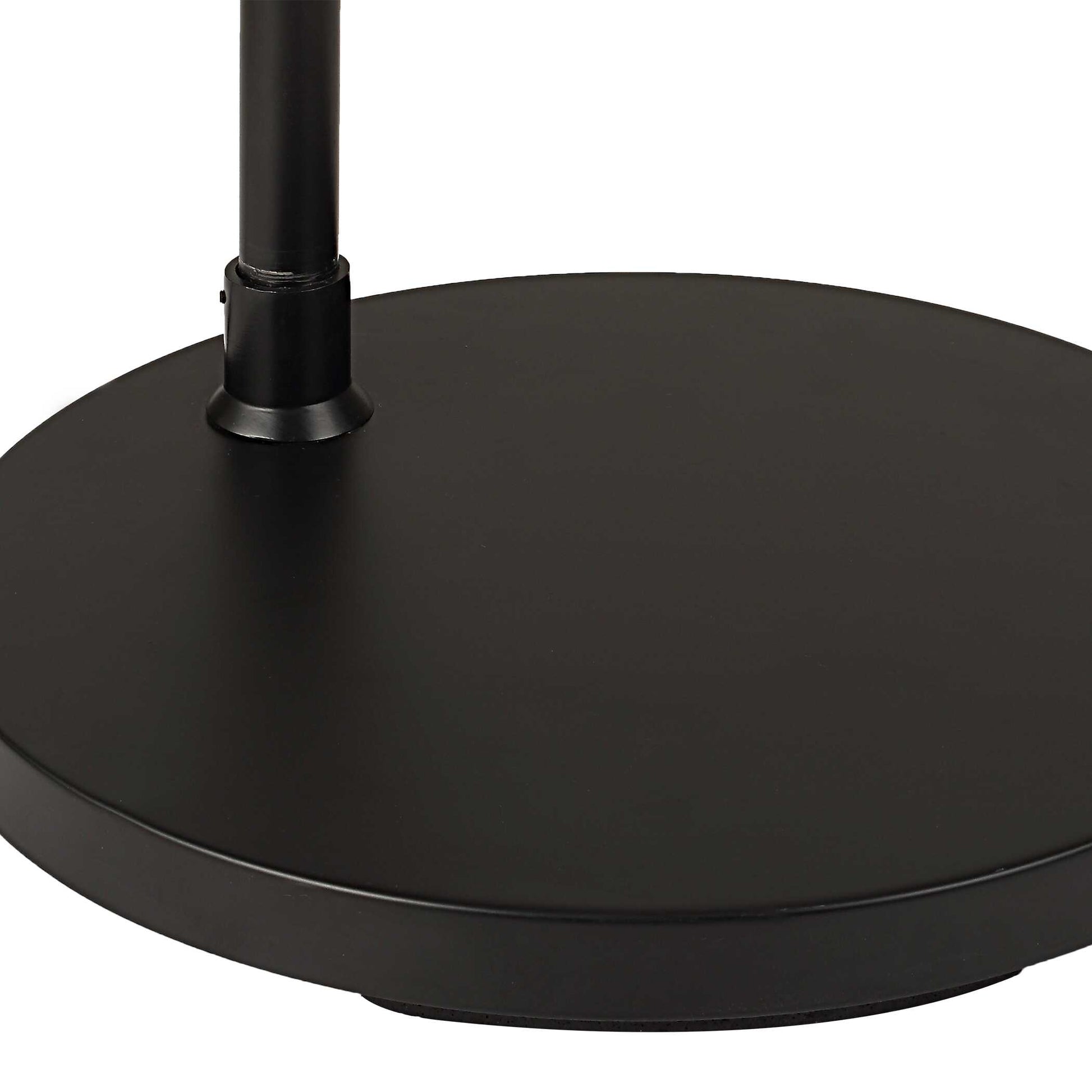 Rosemont Round Black Linen Floor Lamp