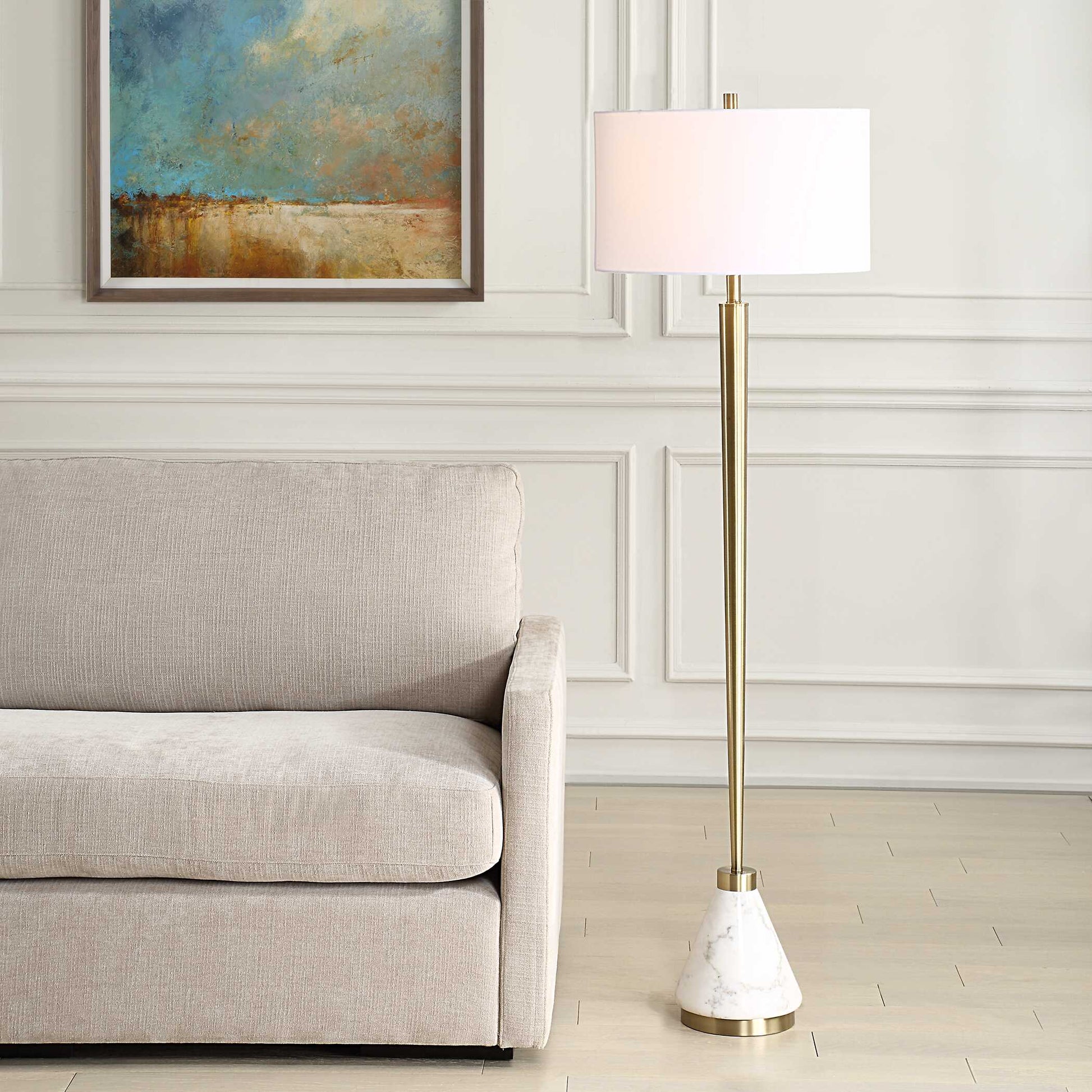 Uttermost Curran Tapered Metal Floor Lamp