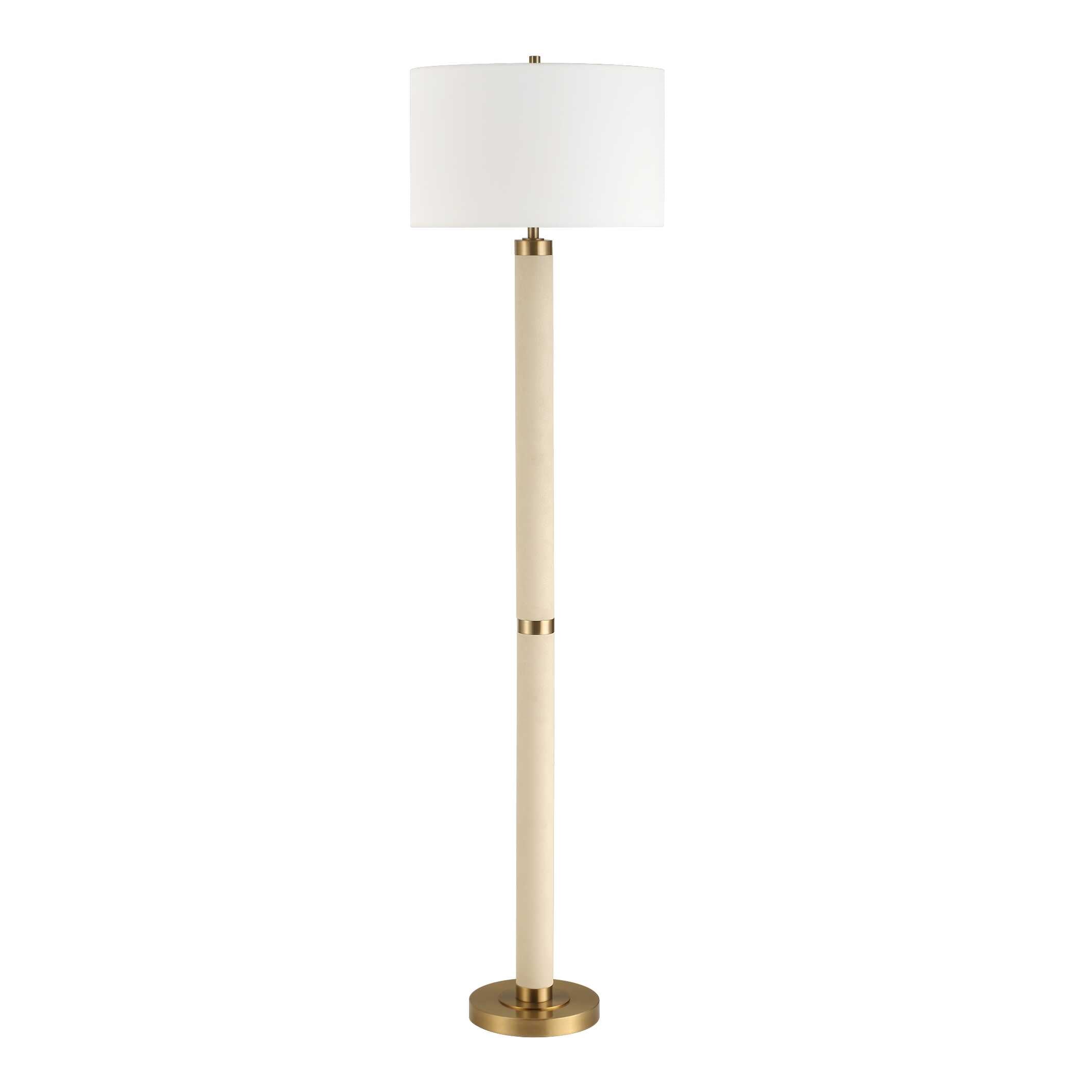 Uttermost Wessex White Floor Lamp