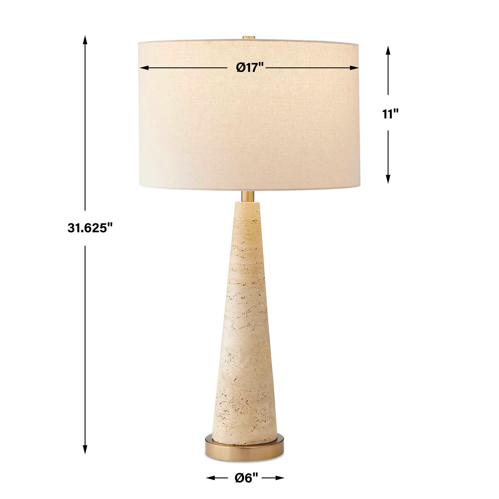 Uttermost Perkins Travertine Table Lamp