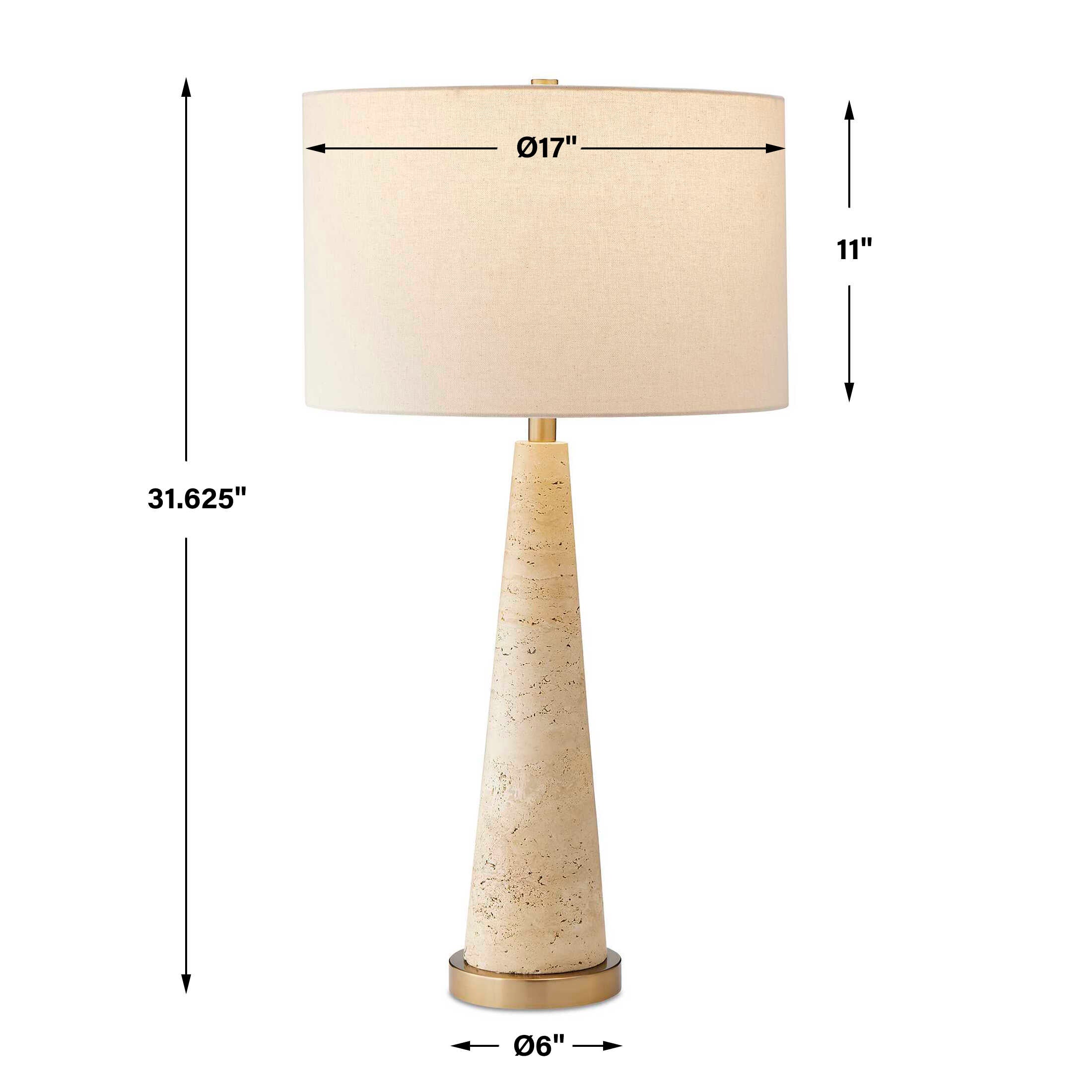 Uttermost Perkins Travertine Table Lamp