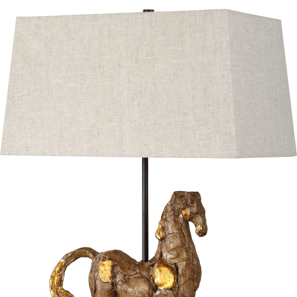 Thistleton Rectangular Gold Iron Table Lamp