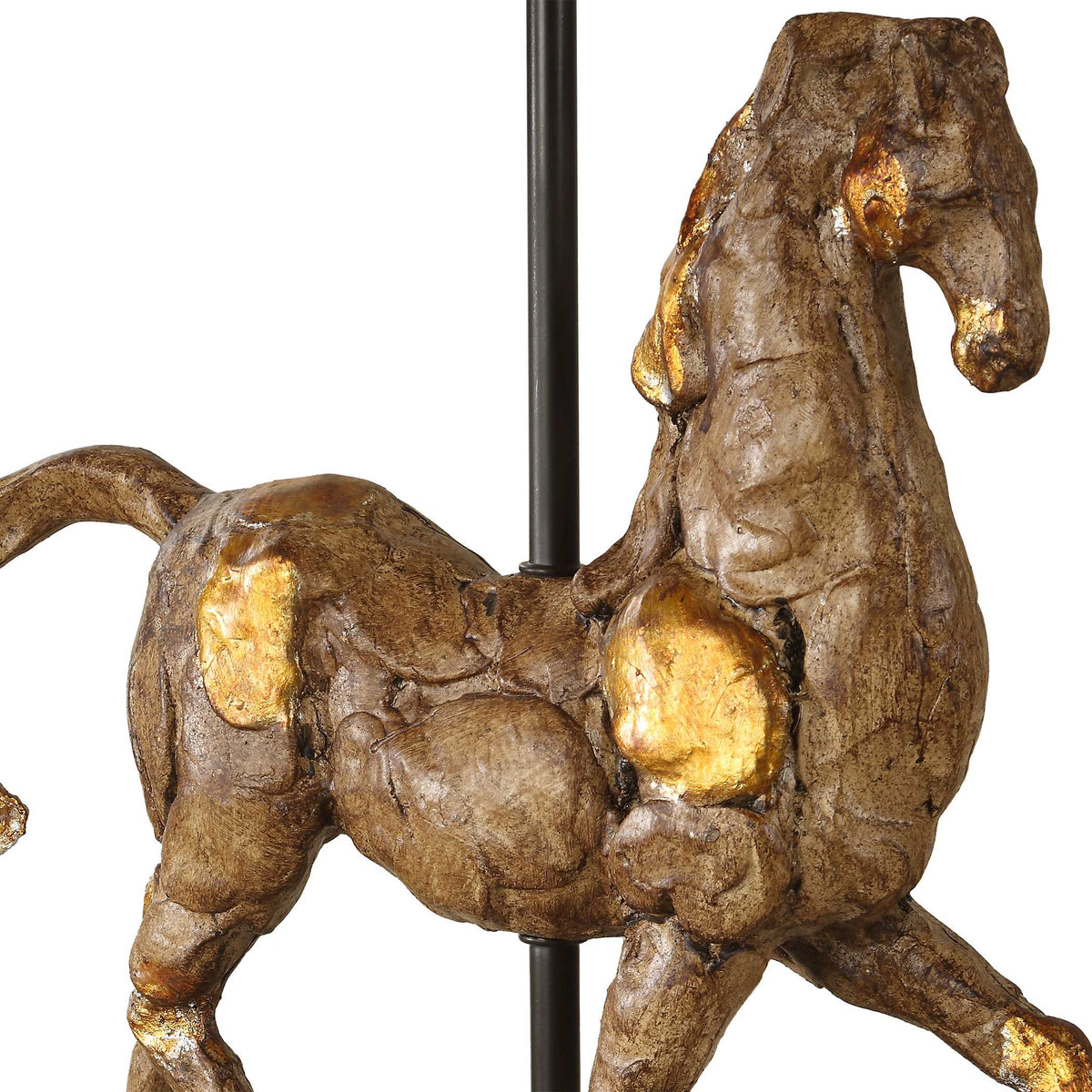 Thistleton Rectangular Gold Iron Table Lamp