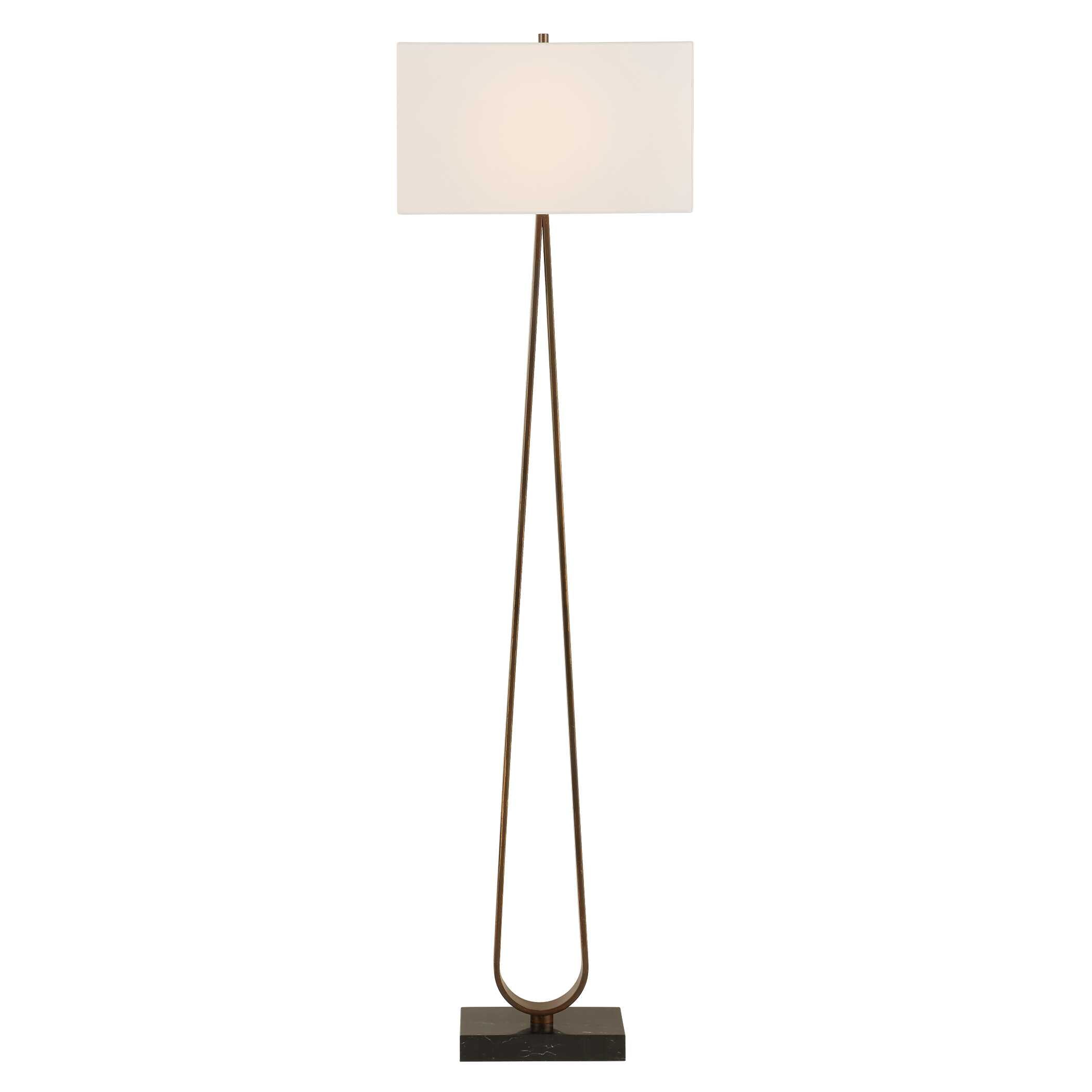 Uttermost Galloway Minimalist Bronze Floor Lamp
