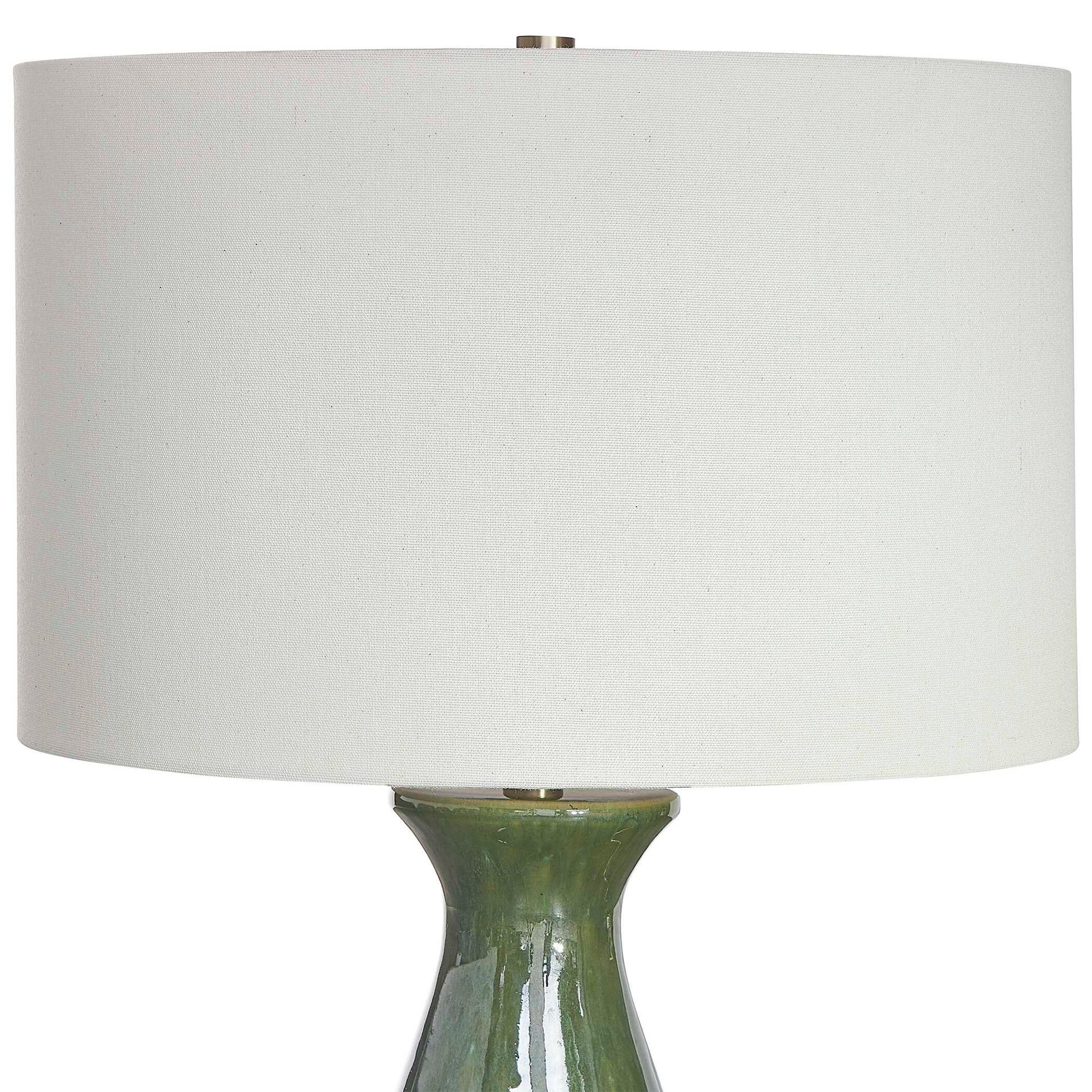 Uttermost Colestin Deep Green Table Lamp