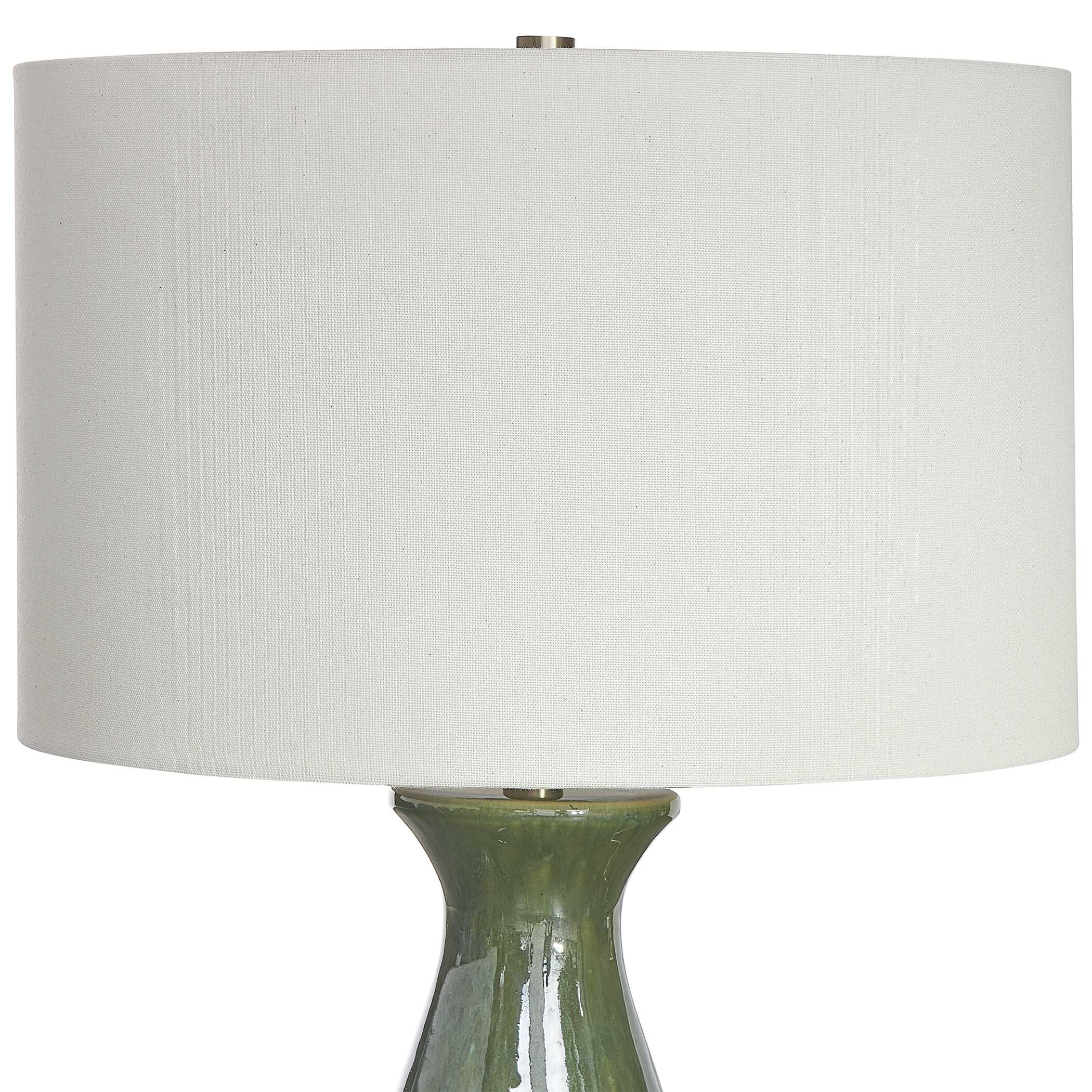 Uttermost Colestin Deep Green Table Lamp