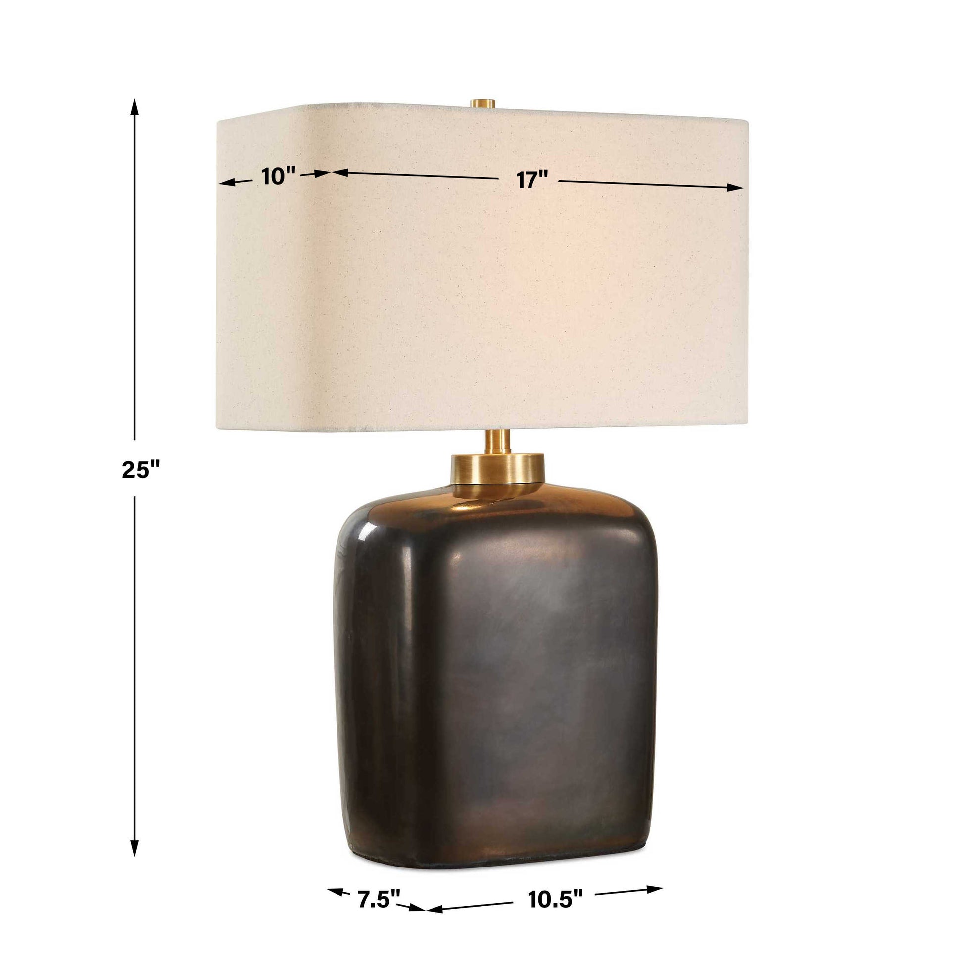 Uttermost Quentin Dark Bronze Table Lamp